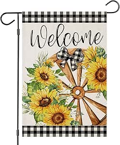 1 Stück, „Hello Summer"-Gartenflagge, Gartenflaggen Für Draußen