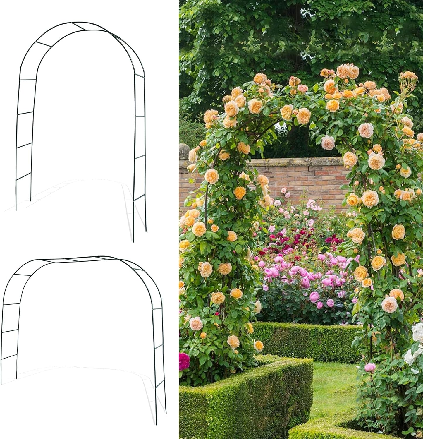 Mr.Ton Sturdy Halloween Archway, Black 7.9ft Garden Arch