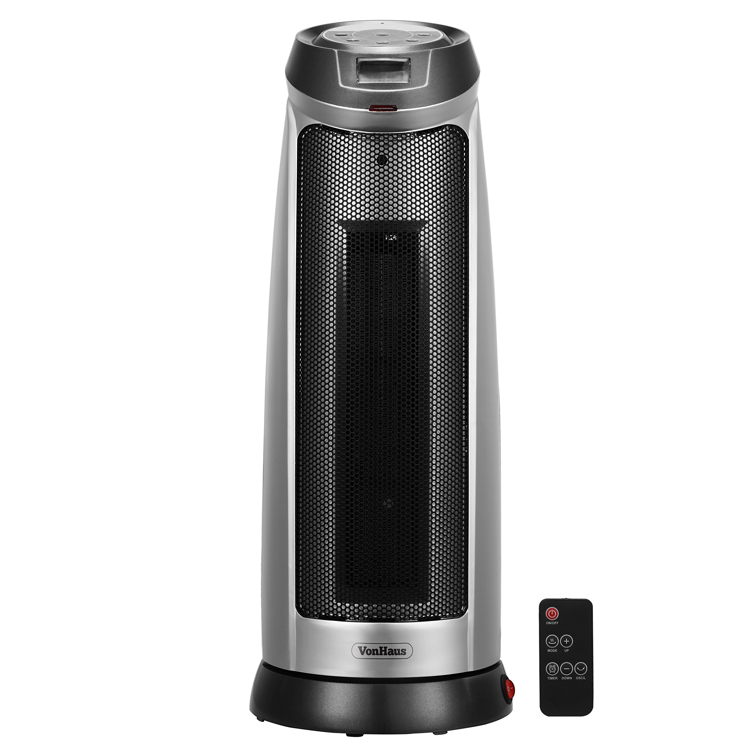 Buy VonHaus Ceramic PTC Tower Fan Heater 2000W – Portable, Oscillating with  LCD Display u0026 Remote Control Online at desertcartKUWAIT