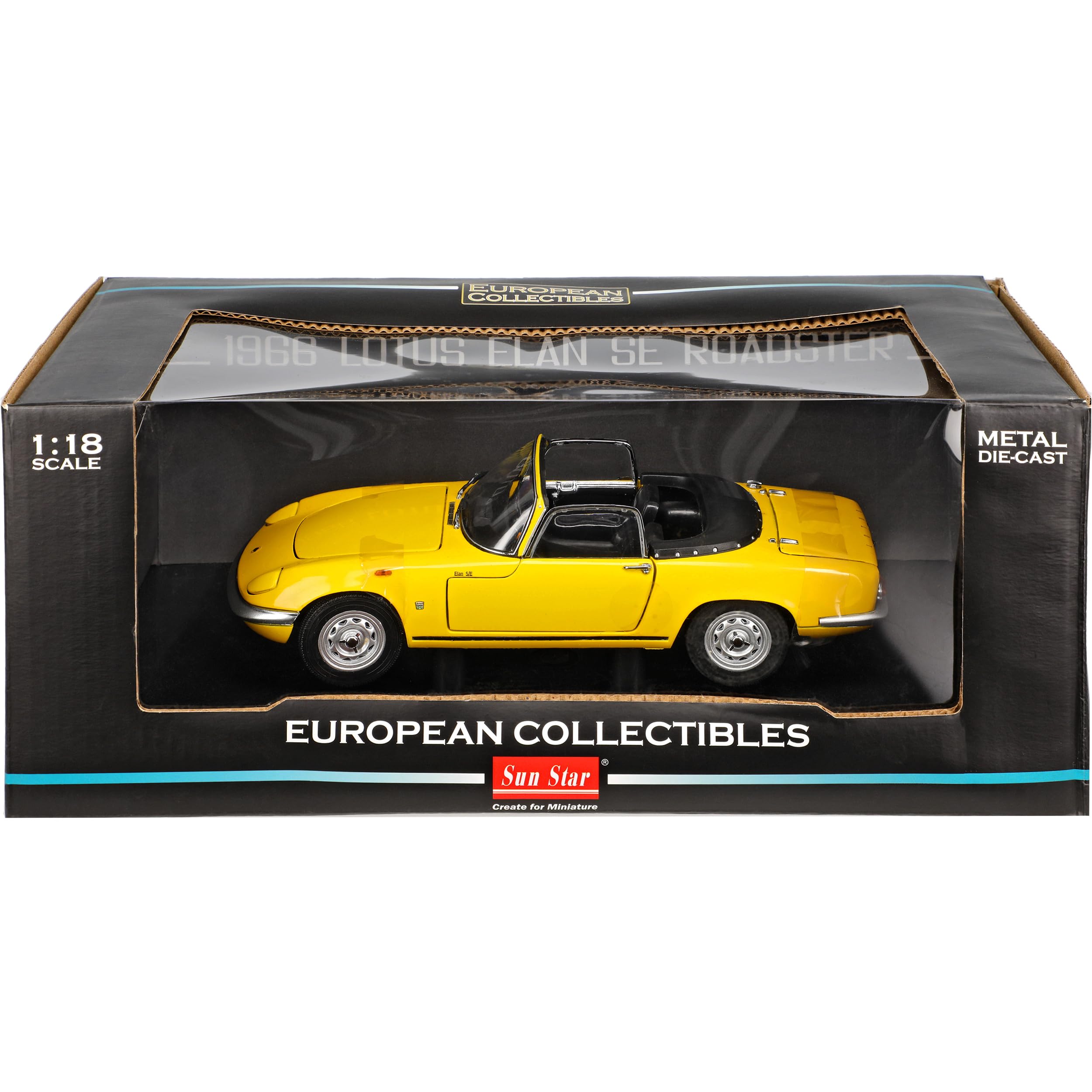 Sun Star Defekte Verpackung Lotus Lotus Elan S3 SE Cabrio Gelb
