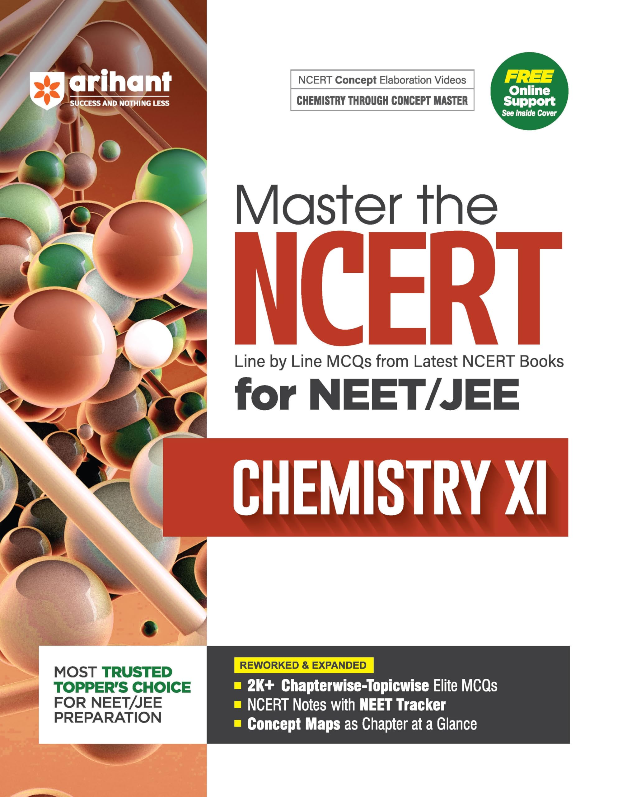 Arihant Master the NCERT Chemistry Class 11 for NEET/JEE 2026 | Line by Line MCQs from Latest NCERT Books | 2000+ Topicwise-Chapterwise MCQs | NCERT ... Concept Maps, PYQs & Video Explanations