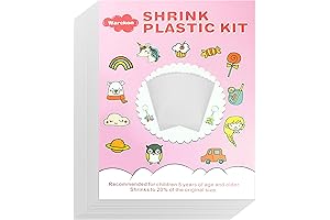 Warckon Shrink Plastic Sheets 5.7" x 4.1"