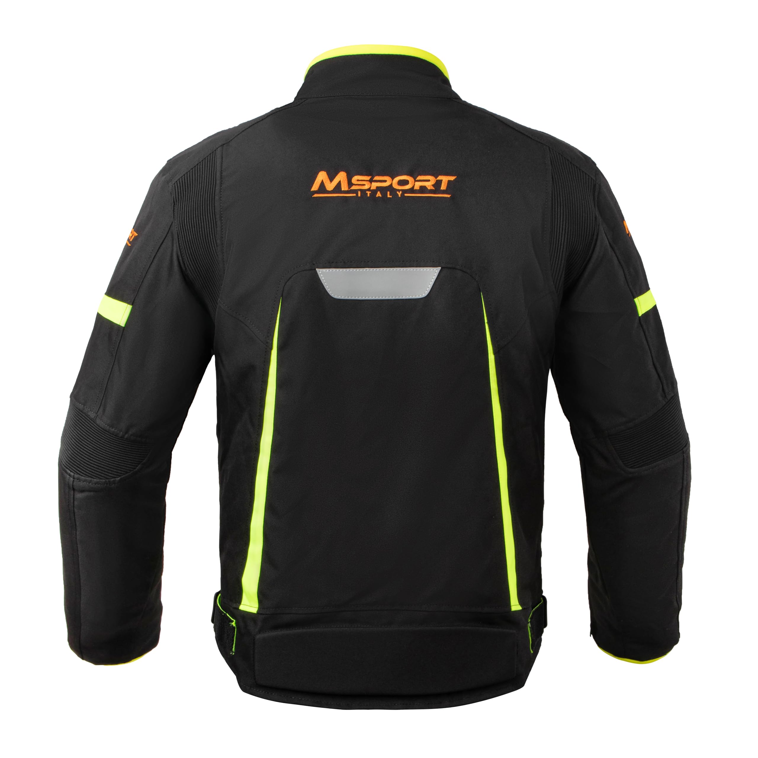 Msport Giacca Moto 4 Stagioni Impermeabile, Giacca Moto con Interno Termico Rimovibile, Antivento e Antipioggia