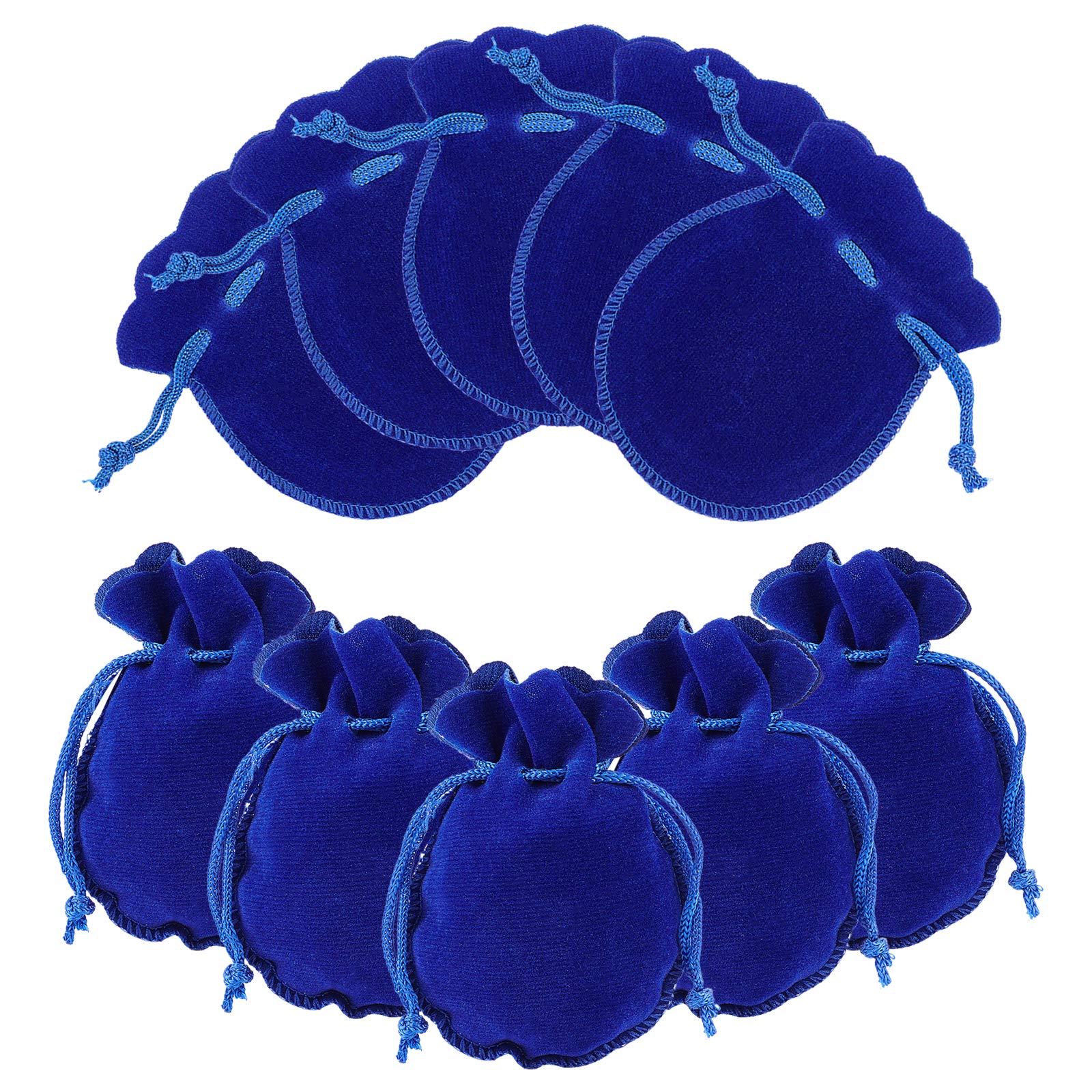 Nbeads 24 Pochettes à Bijoux En Velours Avec Bouton Pression - Sacs Cadeaux 8.3x7.7 Cm
