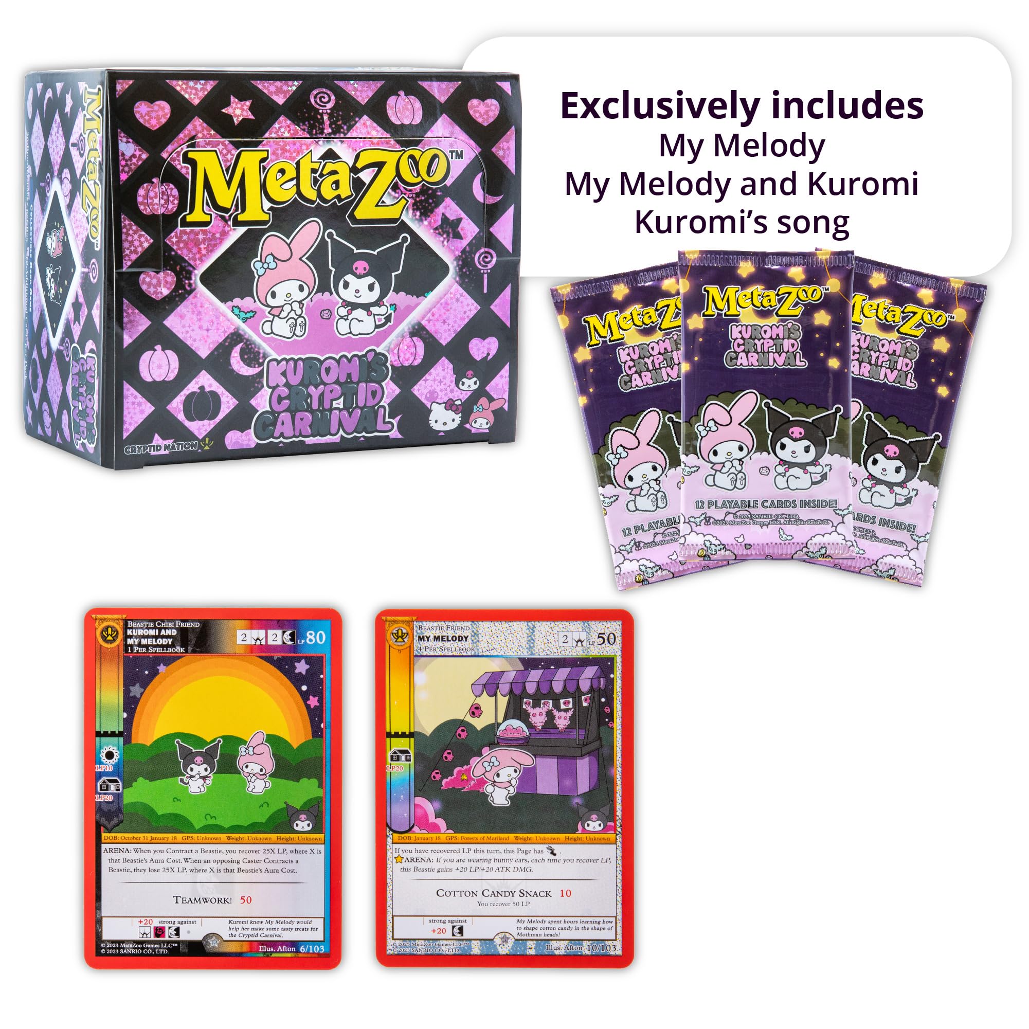 ♡❤︎♡ kitty ♡❤︎♡プロフ必須 Amazon.com: MetaZoo - Hello Kitty Kuromi's Cryptid Carnival