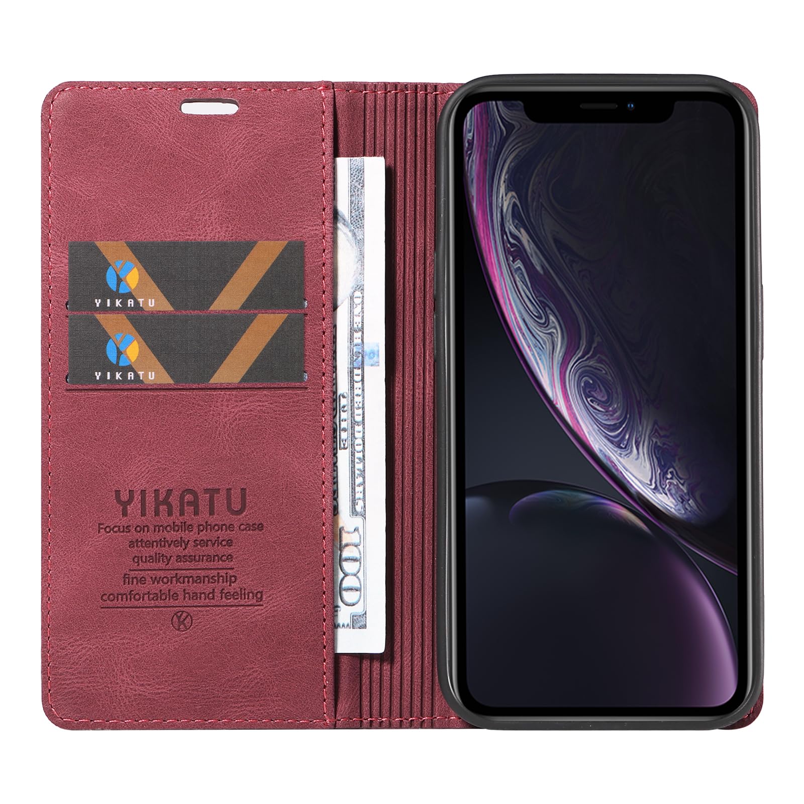 Custodia in pelle Compatibile con Huawei Mate 10 Pro Flip