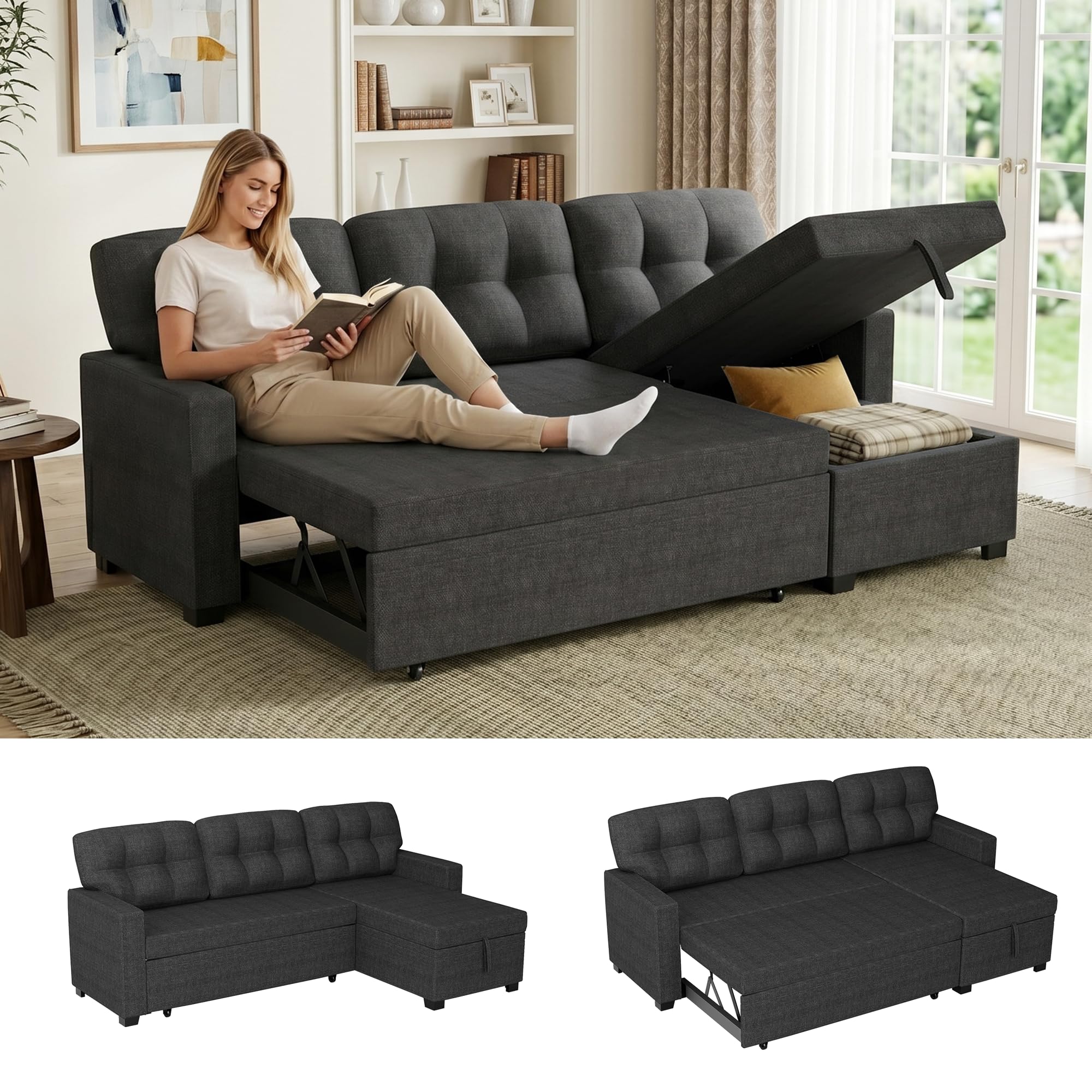 howcool 82in Sleeper Sofa Bed