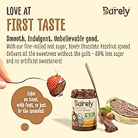 Vista 4 de Hazelnut & Cocoa Spread, Sweet Mediterranean Sesame Spread, Variety Pack by Barely - Low Sugar & No Artificial Sweeteners, Vegan, Keto Friendly