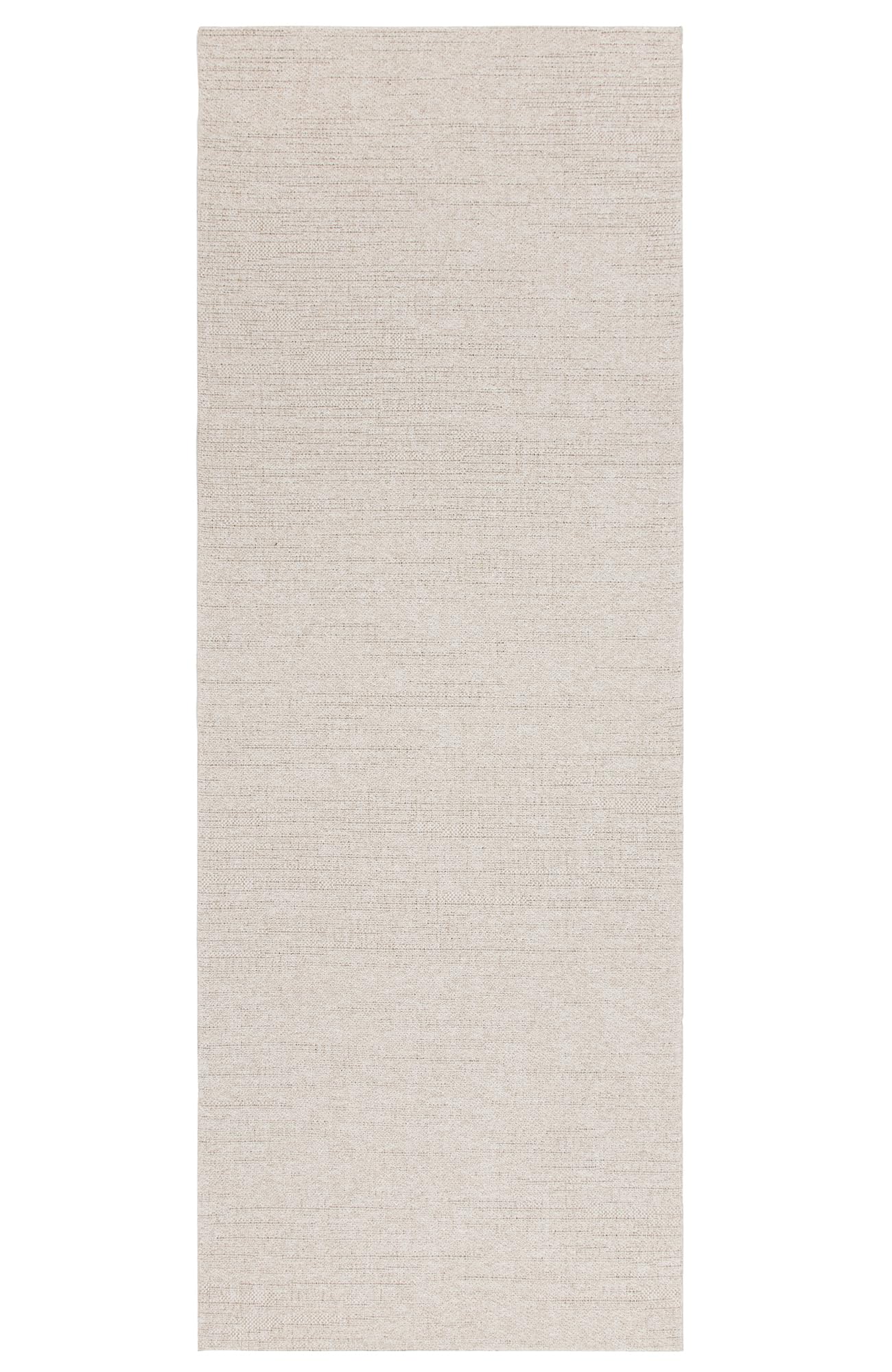 Alfombra Interior y Exterior, Antideslizante -Crema Unicolor - 80cm x 220cm - Alfombra de Cocina para terraza de balcón, geométrica - Alfombra Moderna