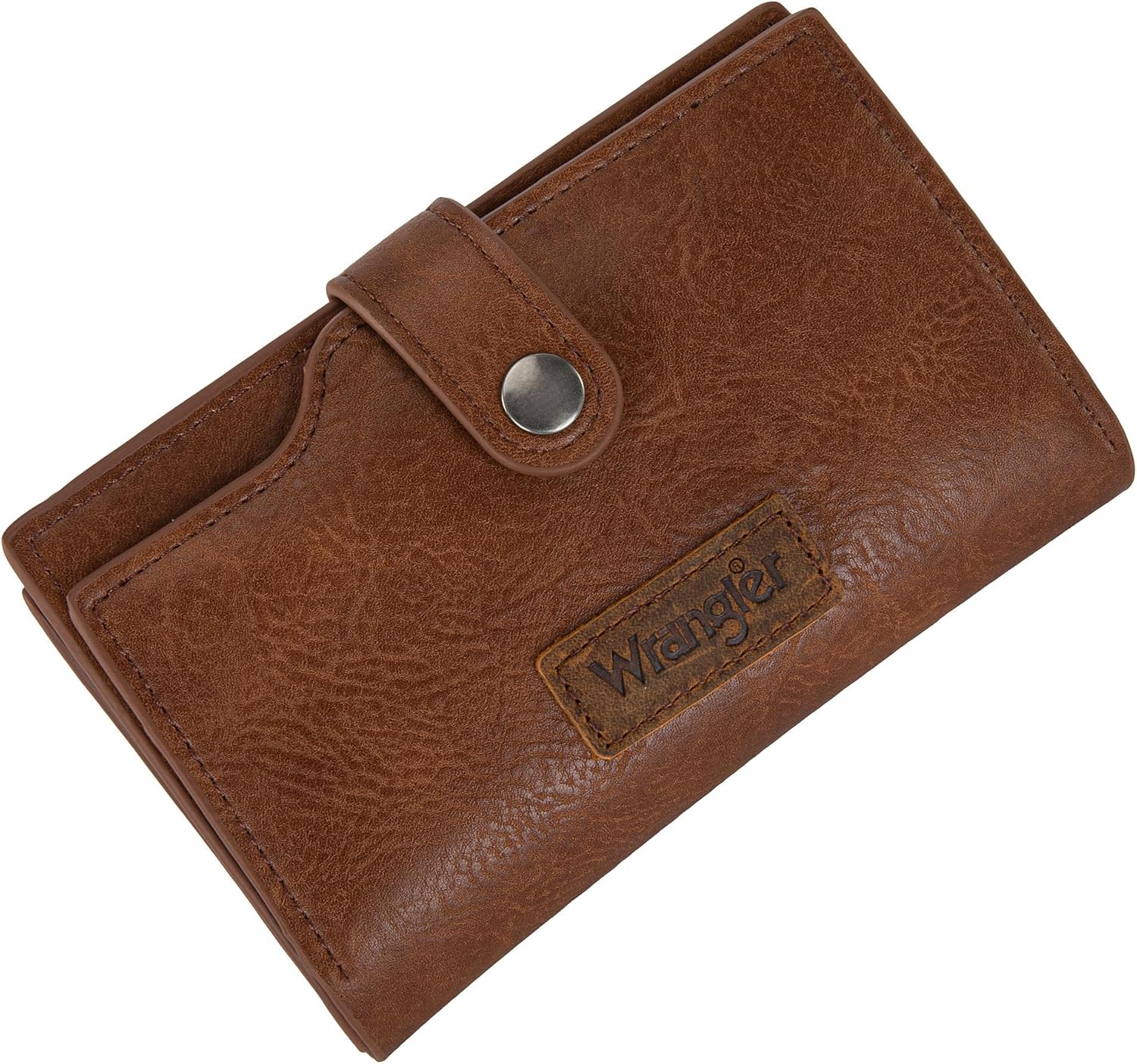 Wrangler Wallet for Women Bifold Card Holder with Zipper and ID Window - Image 5