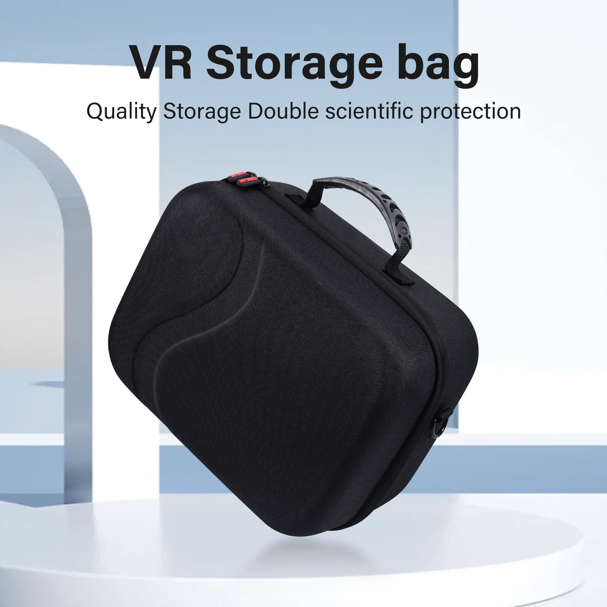 Grande custodia da trasporto per Meta Quest 3S, custodia da viaggio rigida compatibile con BOBOVR S3 Pro/Kiwi Battery Head Strap, Oculus Quest 3S Controller e altri accessori, grande borsa da viaggio