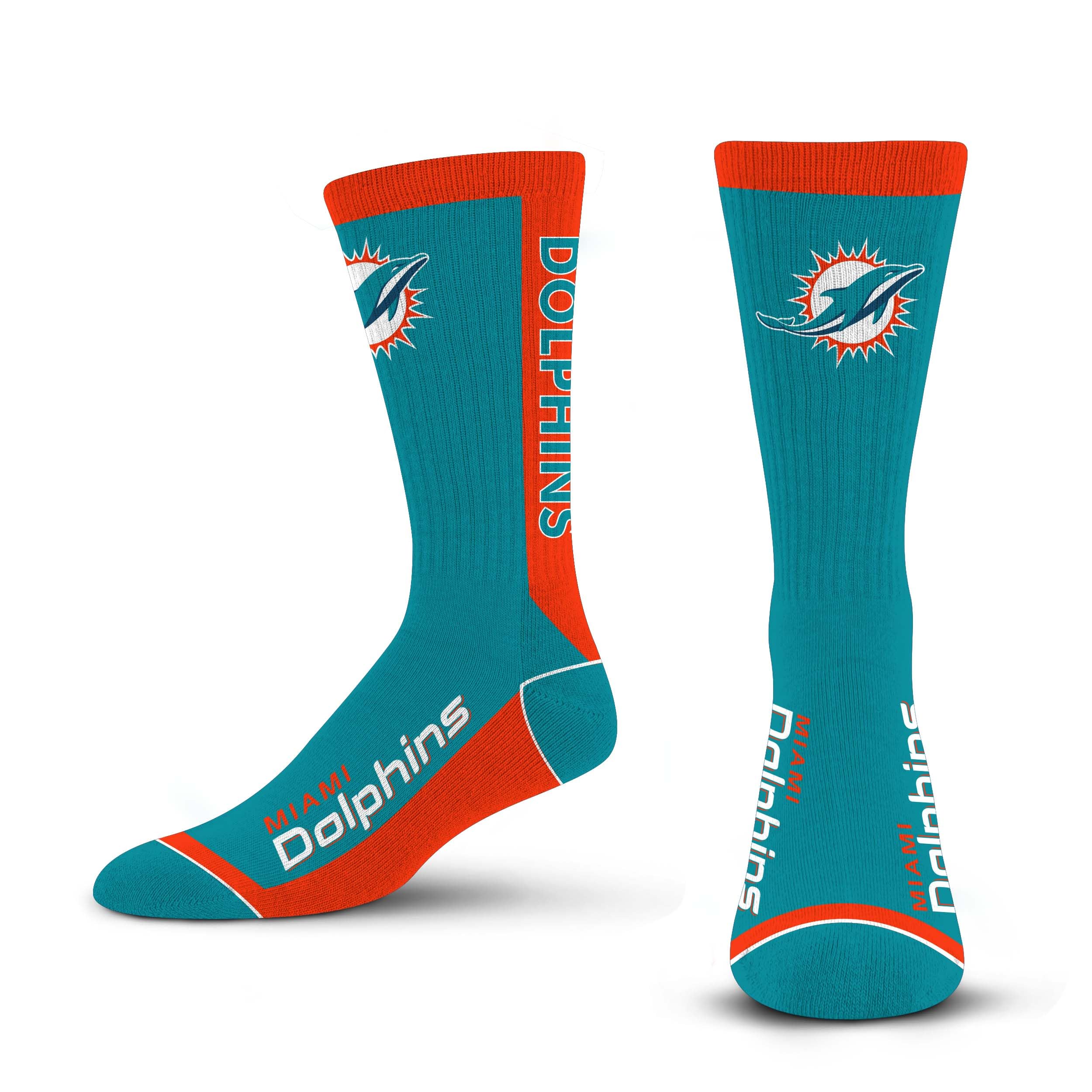 For Bare Feet MVP Crew Sock NFL Large