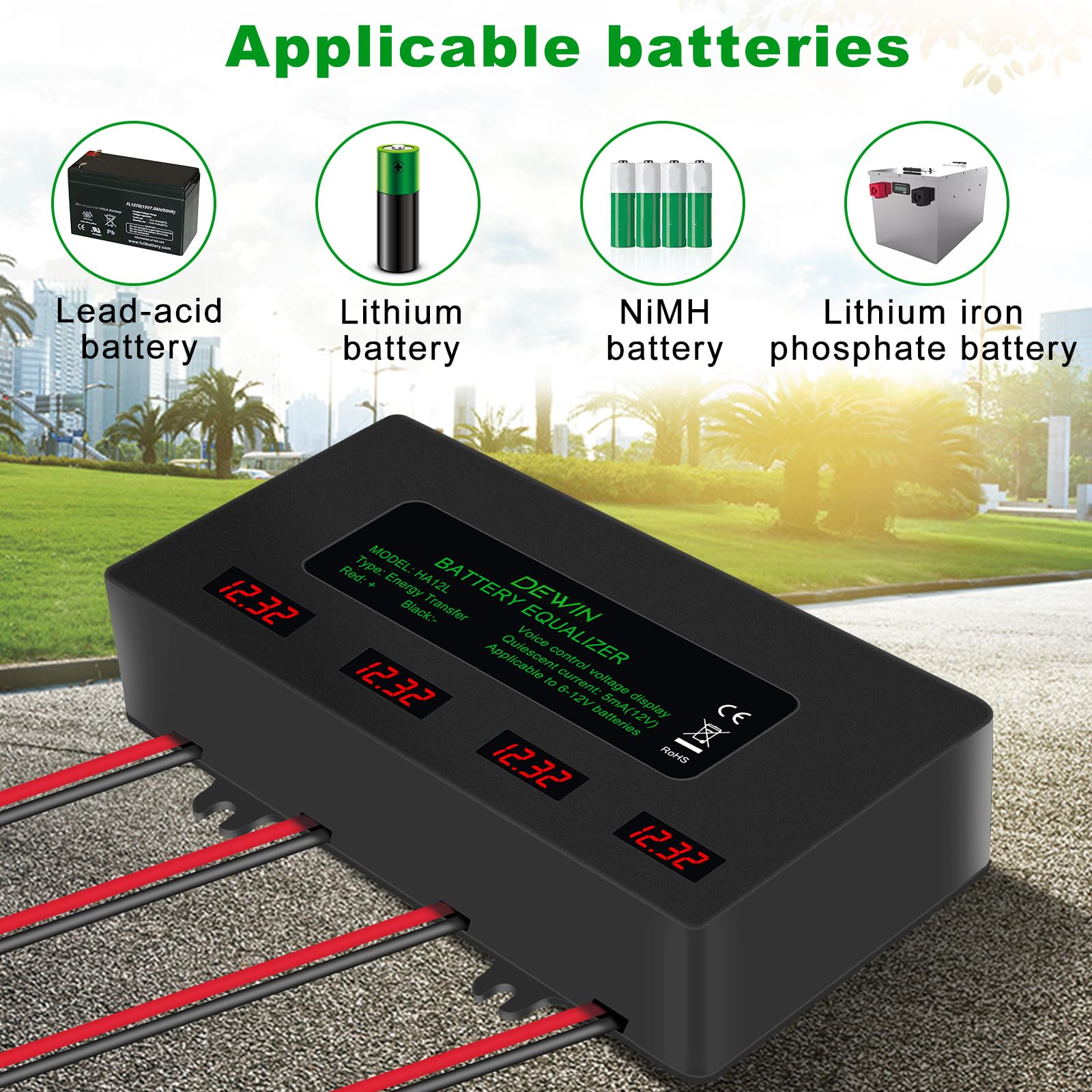 Bilanciatore Carica Serie Bilanciatore Batteria 24V/48V Con Display LED - Equalizzatore Carica Bilanciatore Carica Serie Bilanciatore Batteria 24V/48V Con Display LED - Equalizzatore Carica