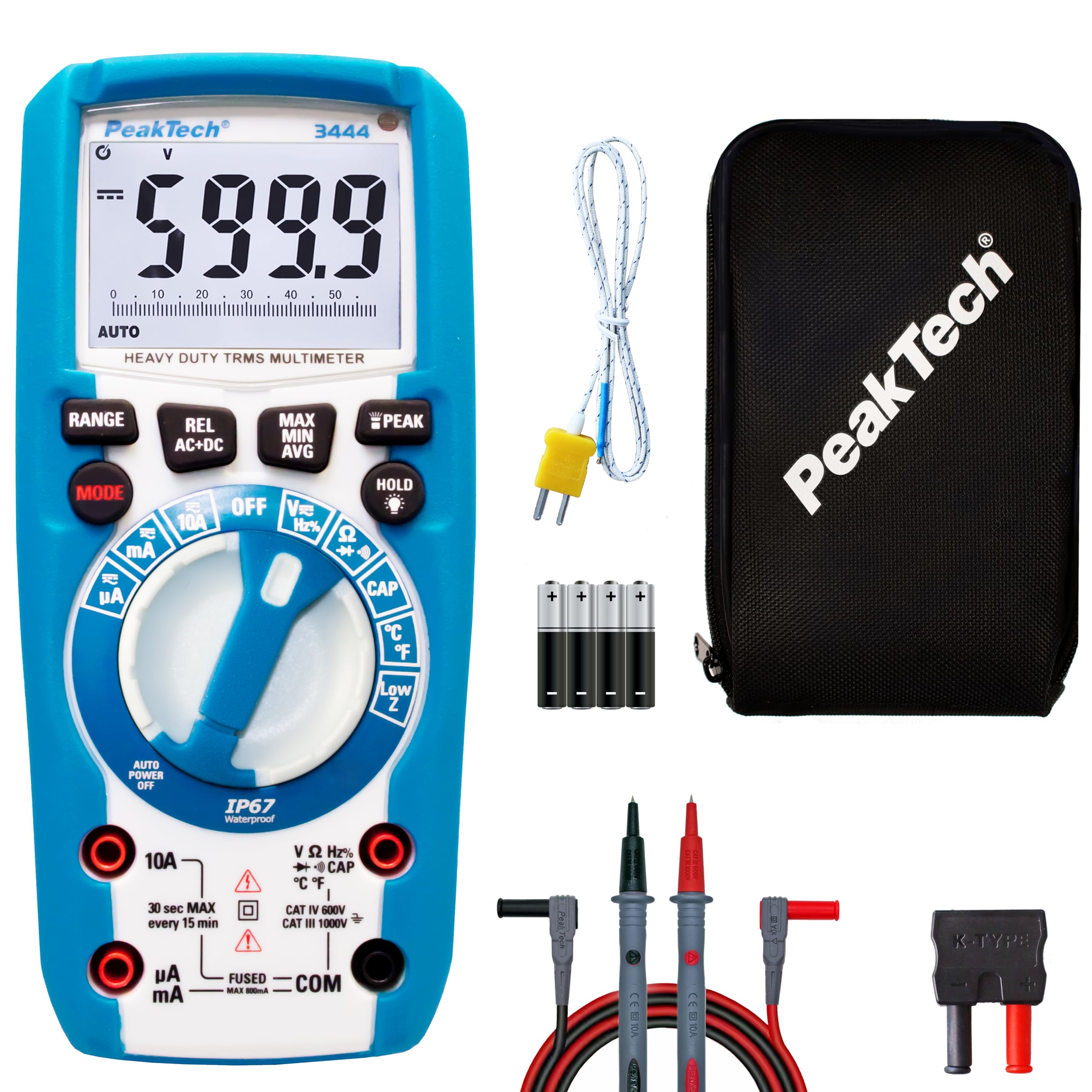 PeakTech 3444 True RMS Multimeter Digital