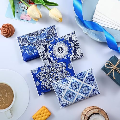 Miniatura 4 de PerKoop Paquete de 100 pañuelos de bolsillo para viajes, pequeños pañuelos faciales tamaño cartera, papel higiénico para viajes, suministros de