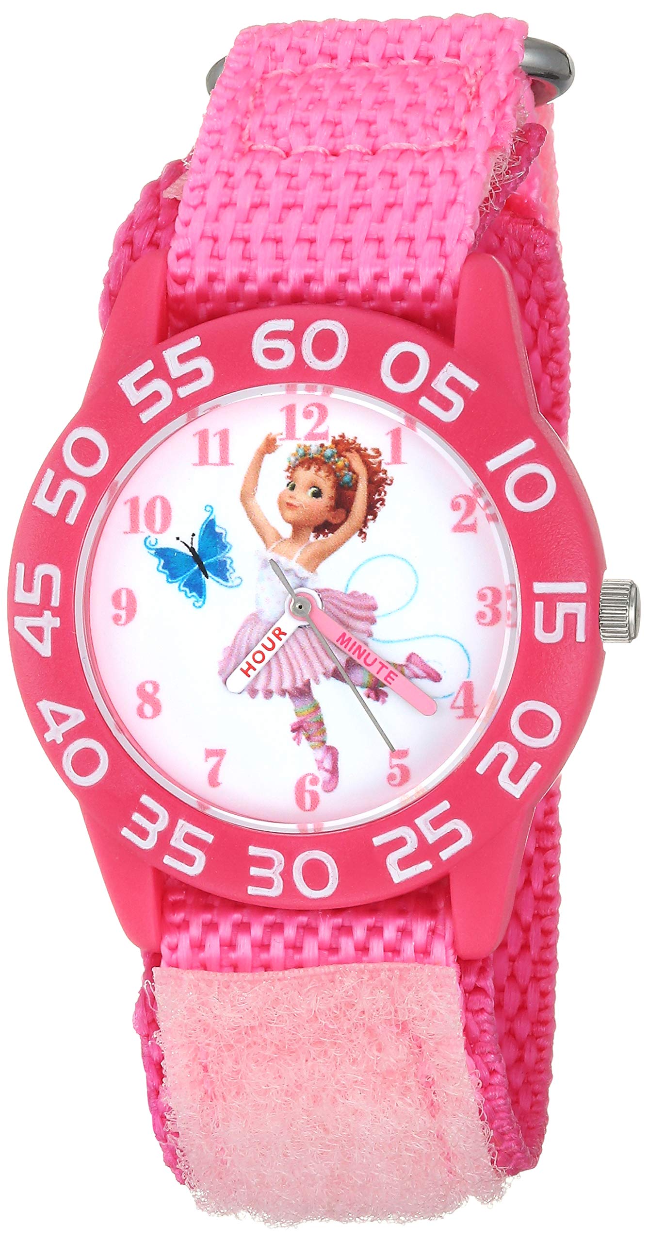 DisneyJr. Kids' Plastic Time Teacher Analog Quartz Nylon Strap Watch