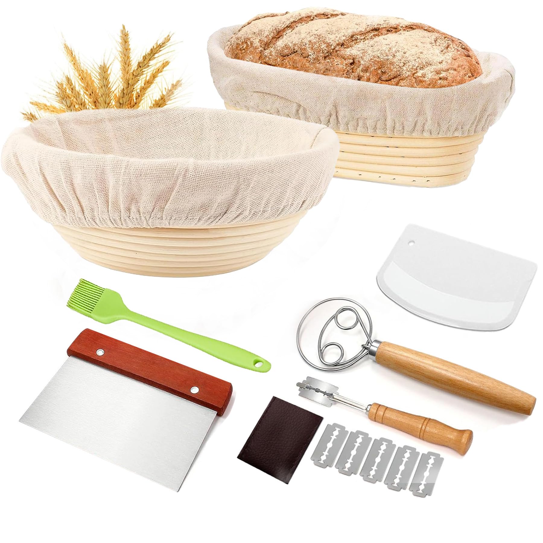 Sourdough Bread Baking Supplies-Sourdough Starter Kit with 9
