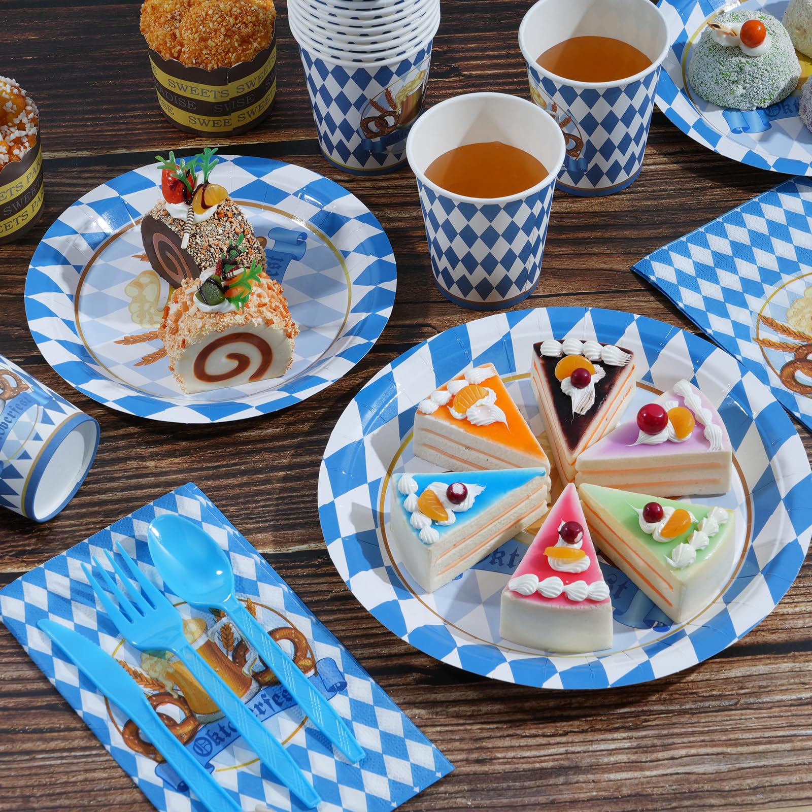Oktoberfest Servietten Mit Bierkrügen – 33x33 Cm, 20 Stück, Perfekt Für Wiesn-Partys & Deutsche Feste