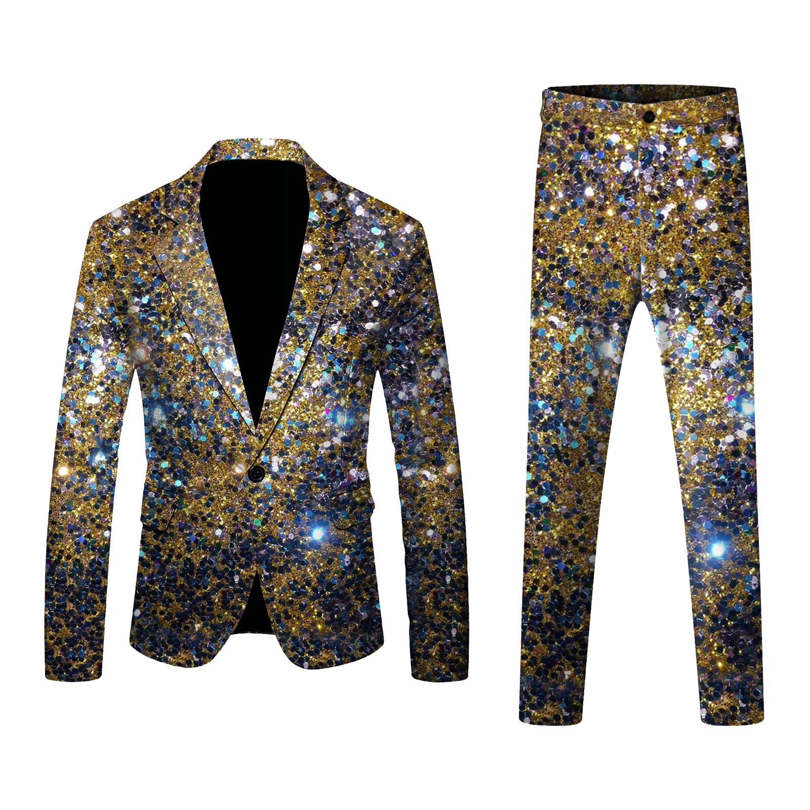 Traje de traje de lentejuelas para hombre, chaqueta de traje clásico para carnaval, disfraz de lentejuelas, traje de moda para fiestas, bodas, banquetes, bailes, trajes esmoquin