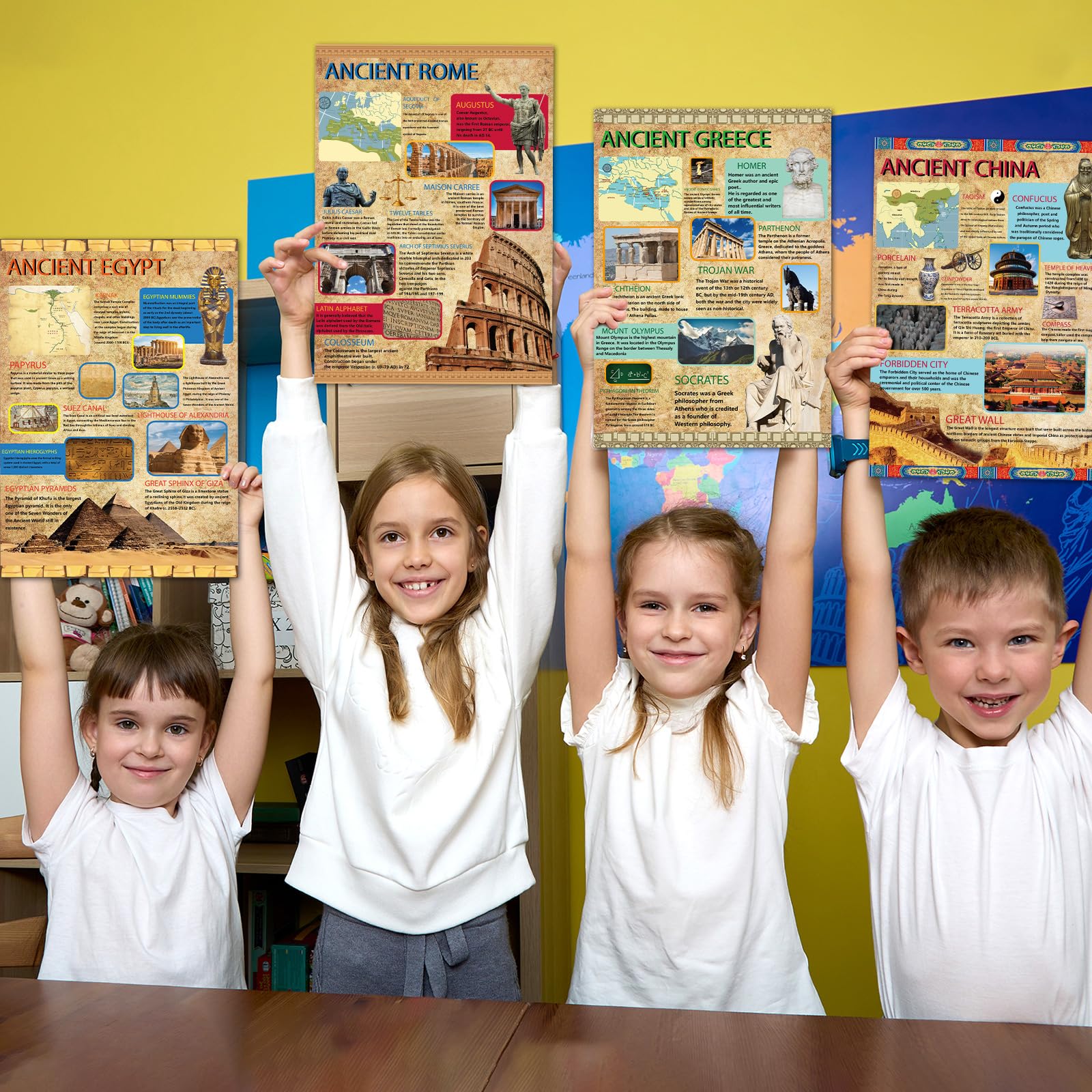 Ancient Civilizations Poster Ancient History Posters Classroom Learning Materials Social Studies for Classroom Education Posters Decoration for Middle School and High School Classroom Decorations - Image 6