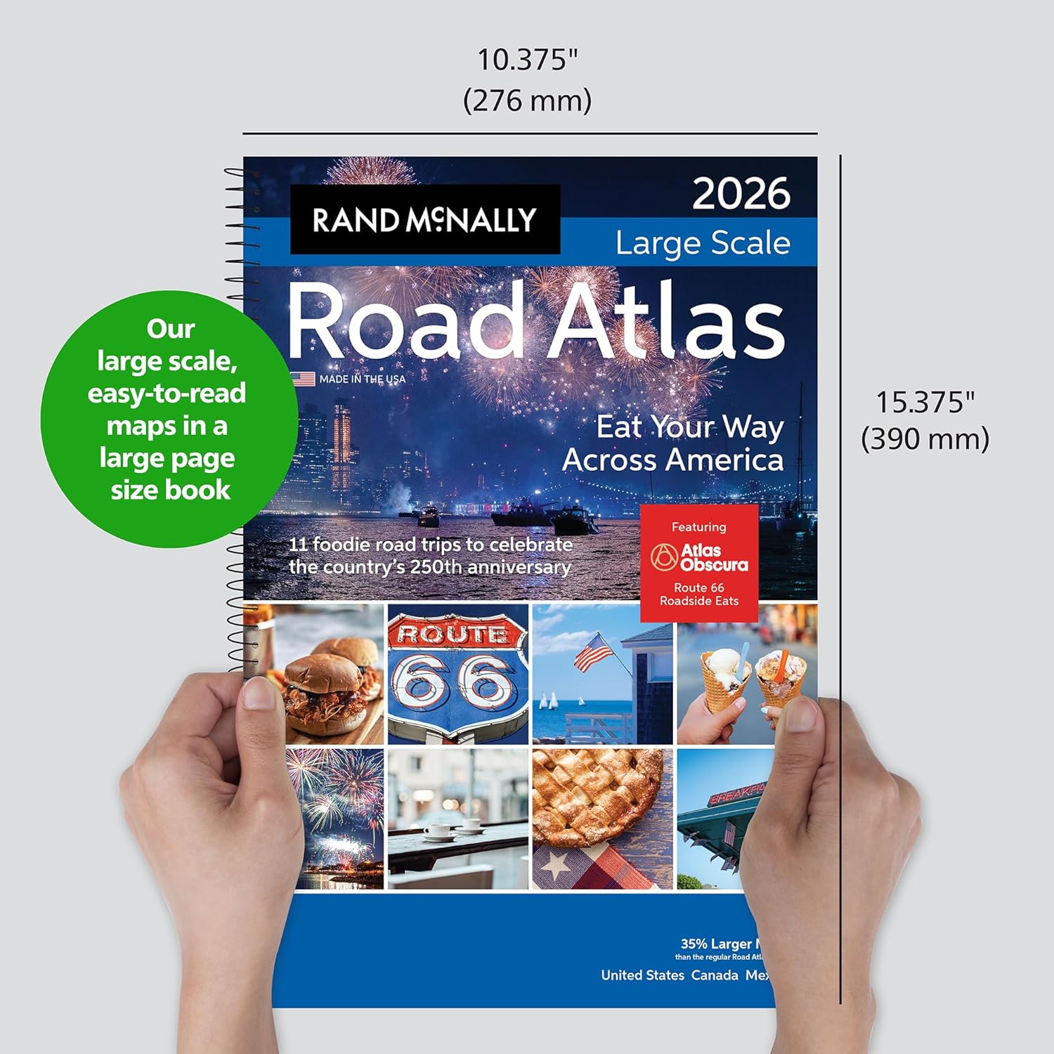 Rand McNally Road Atlas Large Scale 2026: United States, Canada, Mexico (Rand McNally Large Scale Road Atlas USA) - Image 4