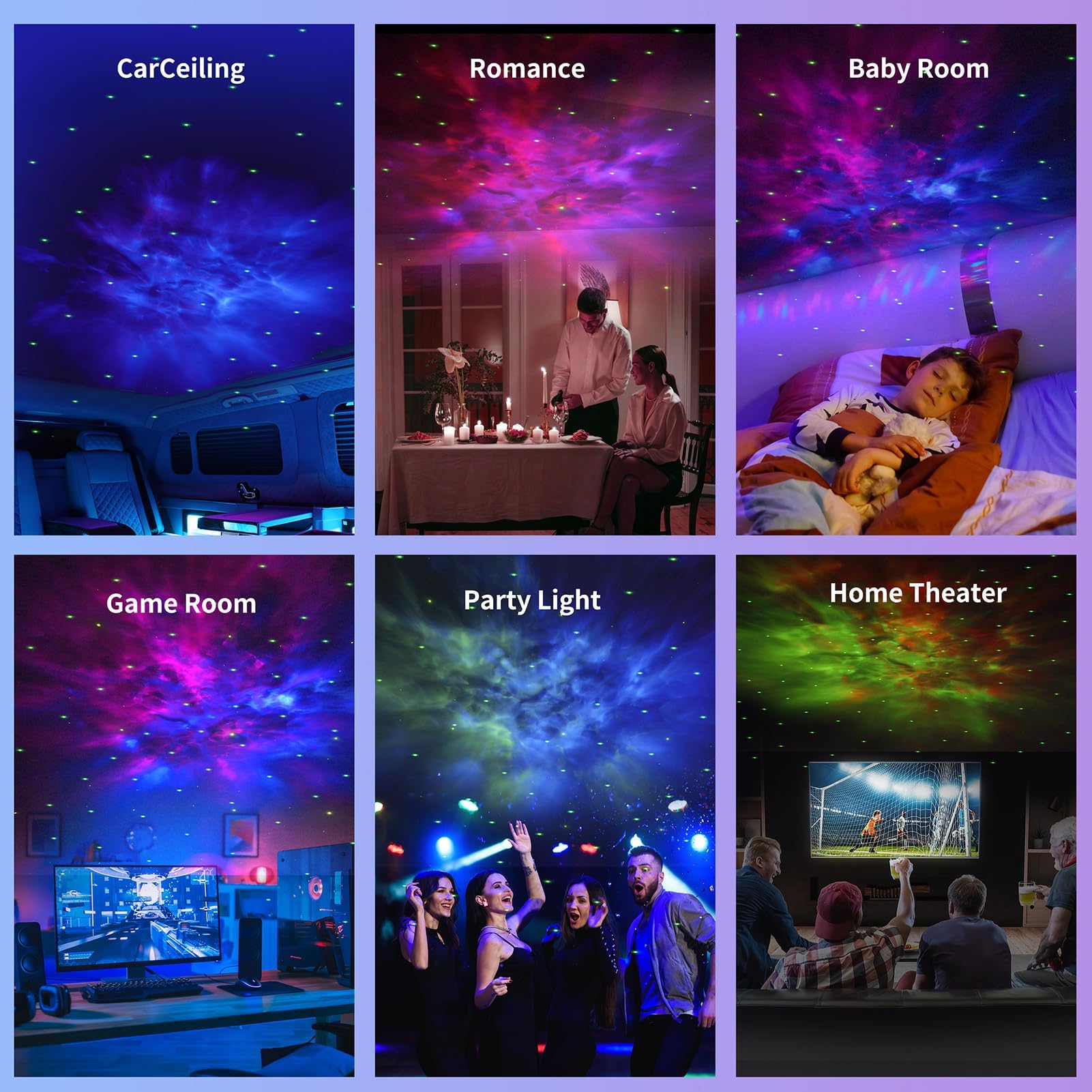 Aoshet LED Sternenhimmel Projektor, Astronaut Sternenhimmel Projektor Galaxy Nachtlicht, Schlafzimmer Deckenprojektion Lampe mit Timer und Fernbedienung,Geschenk für Kinder und Erwachsene (Schwarz)