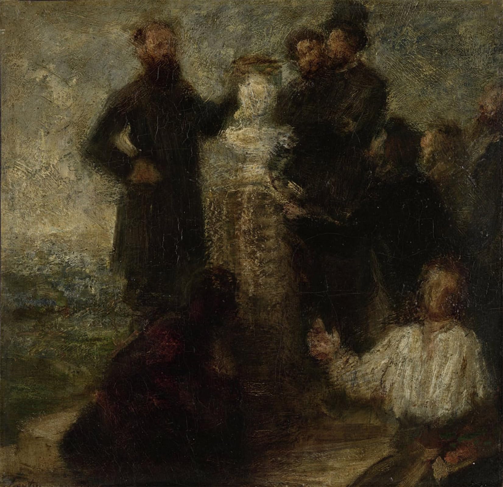 ARTXLXXBN Famous Prints Artwork Pictures Poster Painting Art Homage to Delacroix by Ignace Henri Jean Fantin Latour Artwork Landscape Pictures for Home Decor 60x90cm