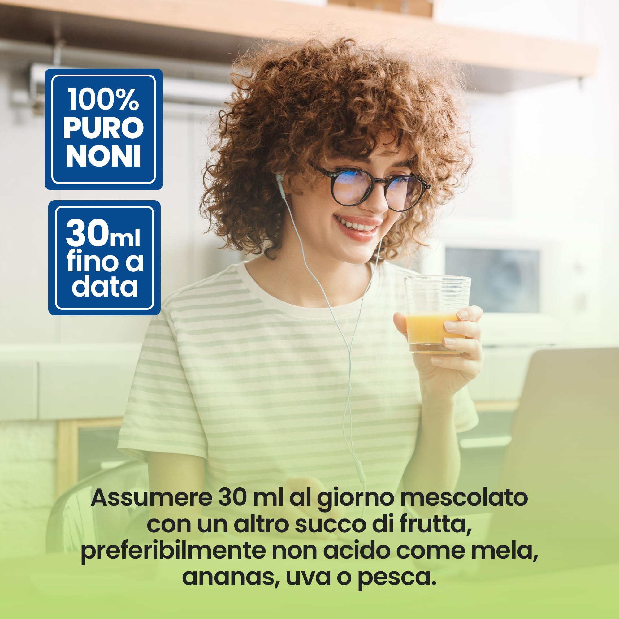 Succo di Noni - 1 litro. 100% Puro e Organico senza conservanti - Aiuta in caso di infiammazione e dolore, rafforza il sistema immunitario.