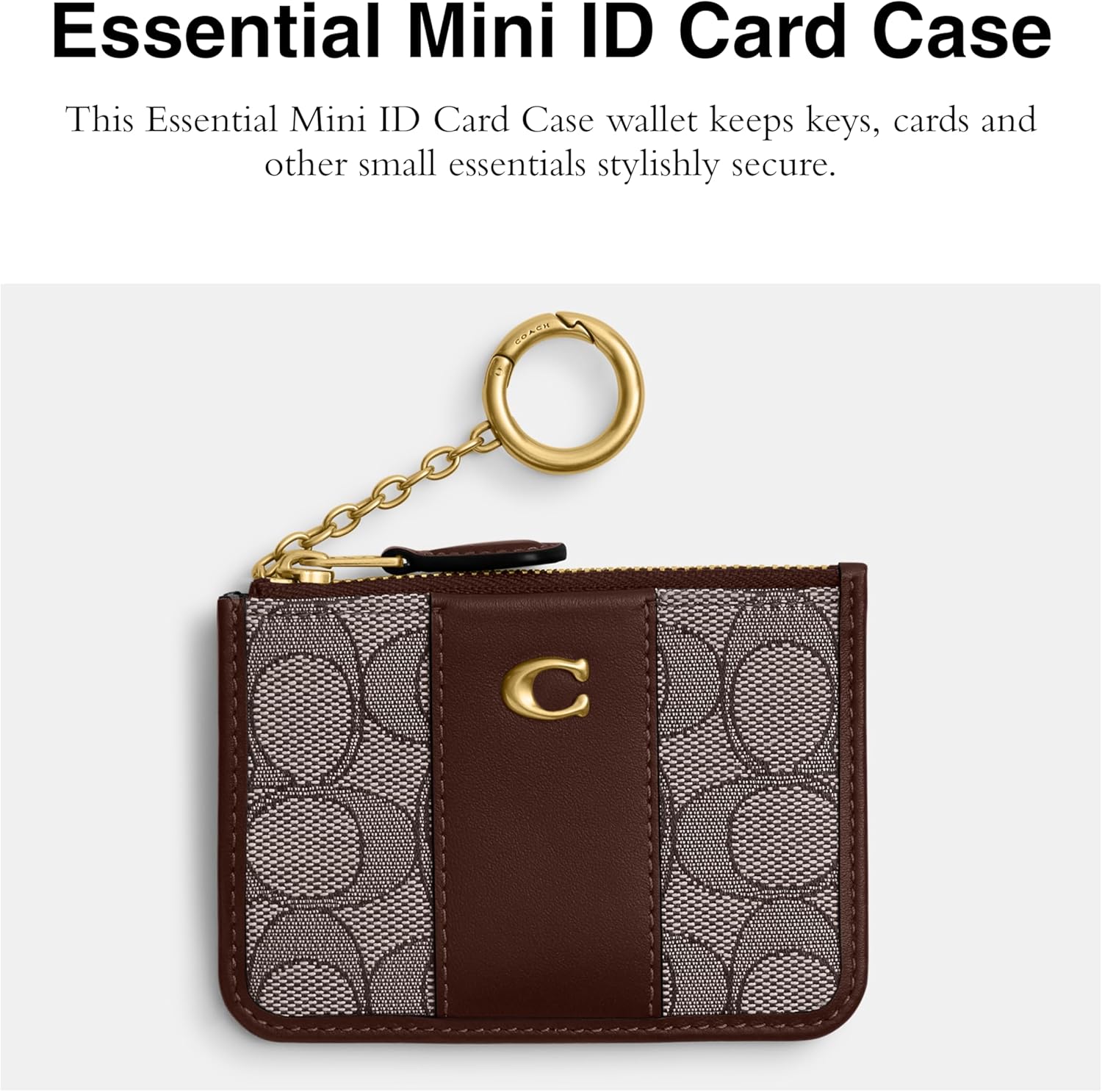 Signature Jacquard Essential Mini ID Card Case - Image 2