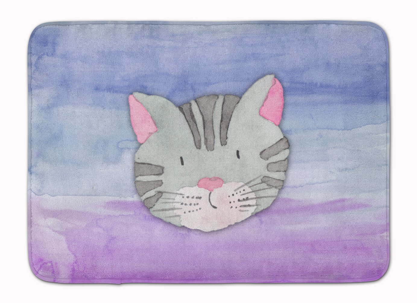 Tapis de sol chat aquarelle multicolore 48,3 x 68,6 cm pour salon