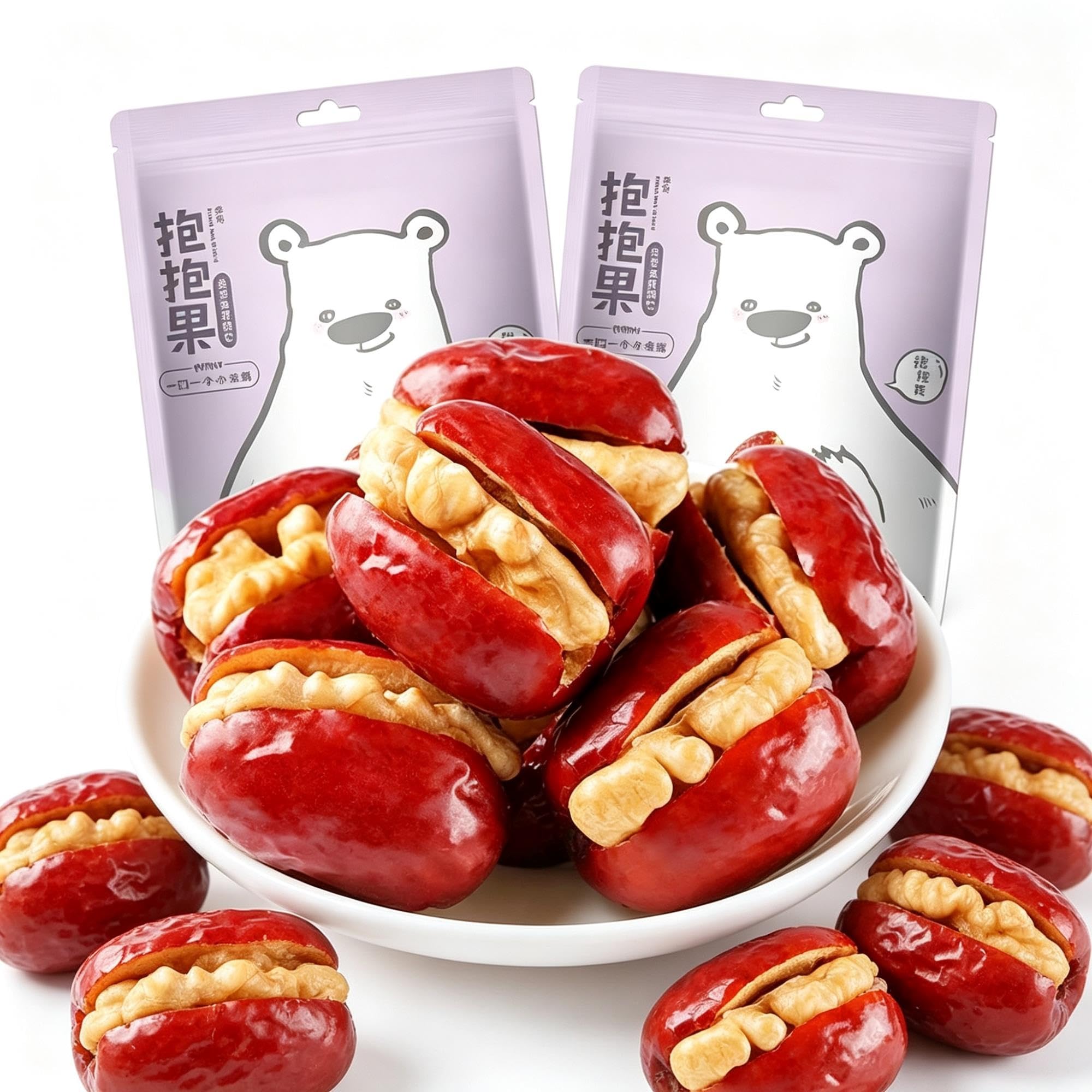 Bouchées aux dattes et aux noix 118g x2 sachets de collation