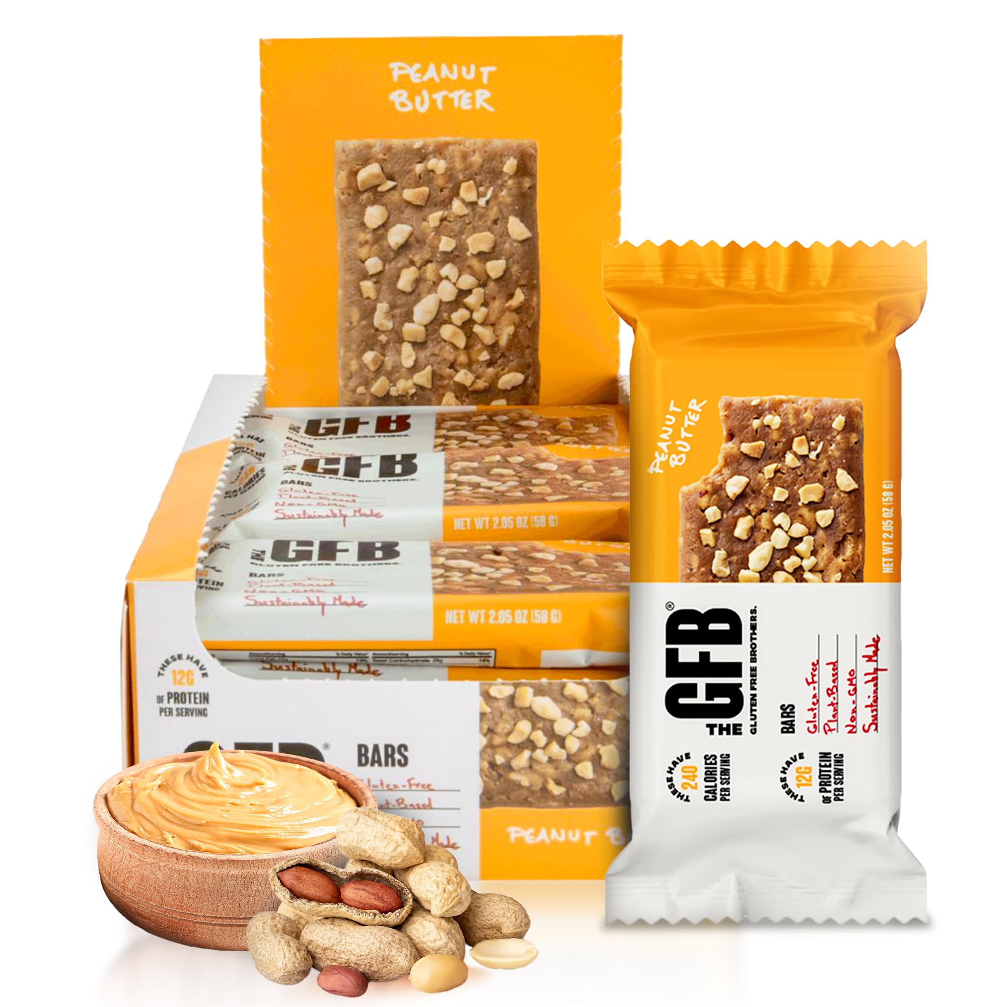 The GFB Peanut Butter Protein Bars - nutrition bars and drinks | Mubboo