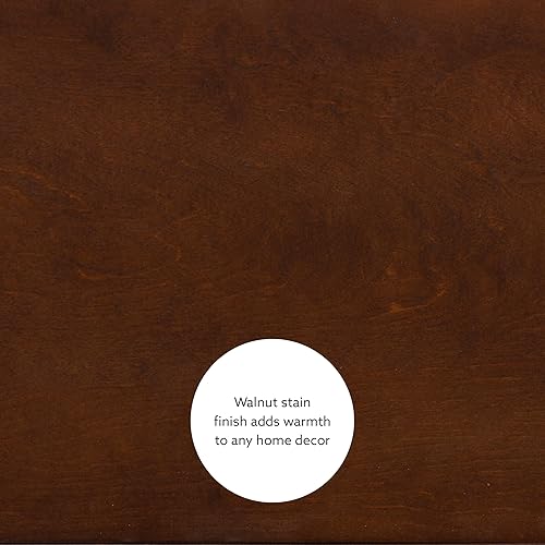 Miniatura 15 de Linon Carlsbad - Banco de almacenamiento de nogal con tapa elevadora