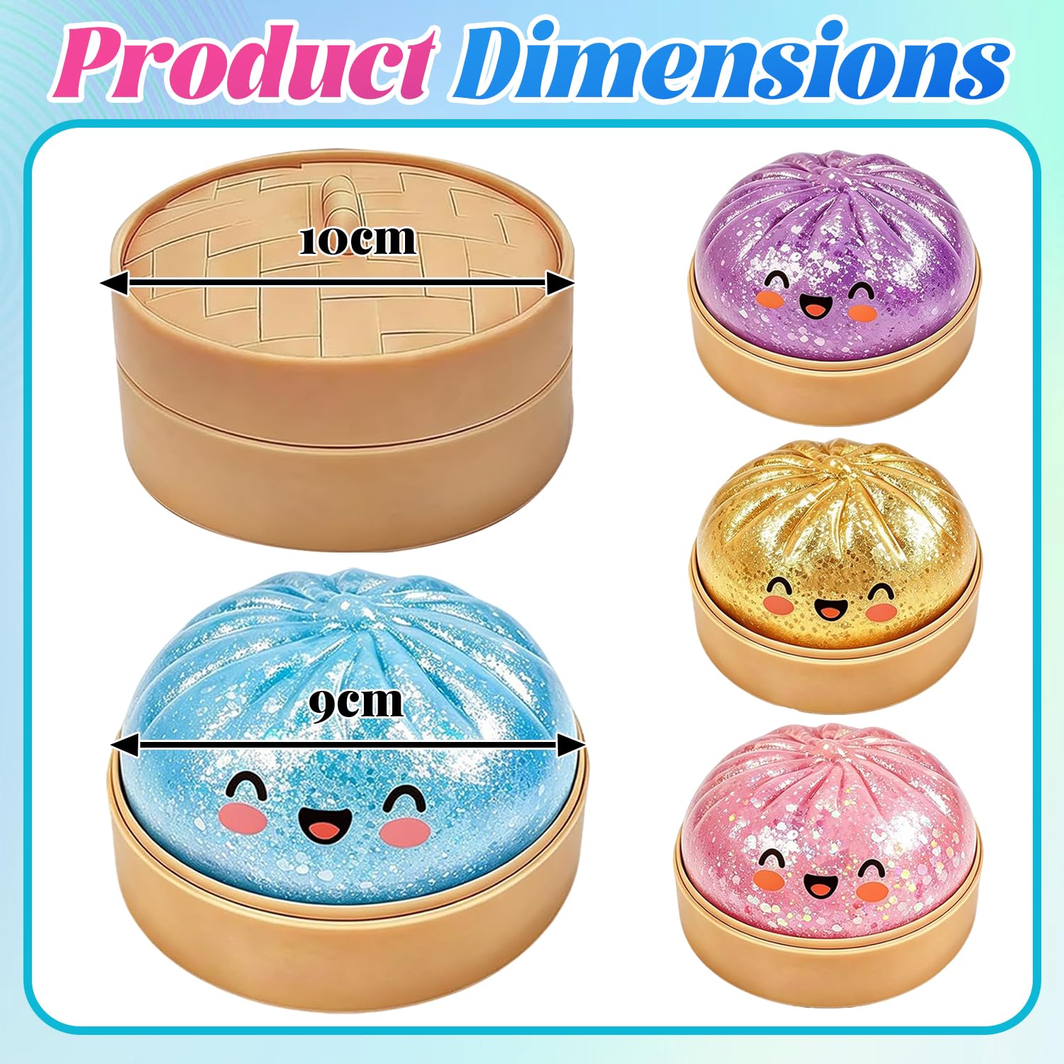 Giant Dumpling Squishy, 4 Pezzi Squishys A Forma Di Ravioli Glitterati, Gigante Glitter Squishys Ravioli, Giocattoli Antistress Gnocco, Dumpling Stress Ball, Per Adolescenti, Adulti E Ufficio