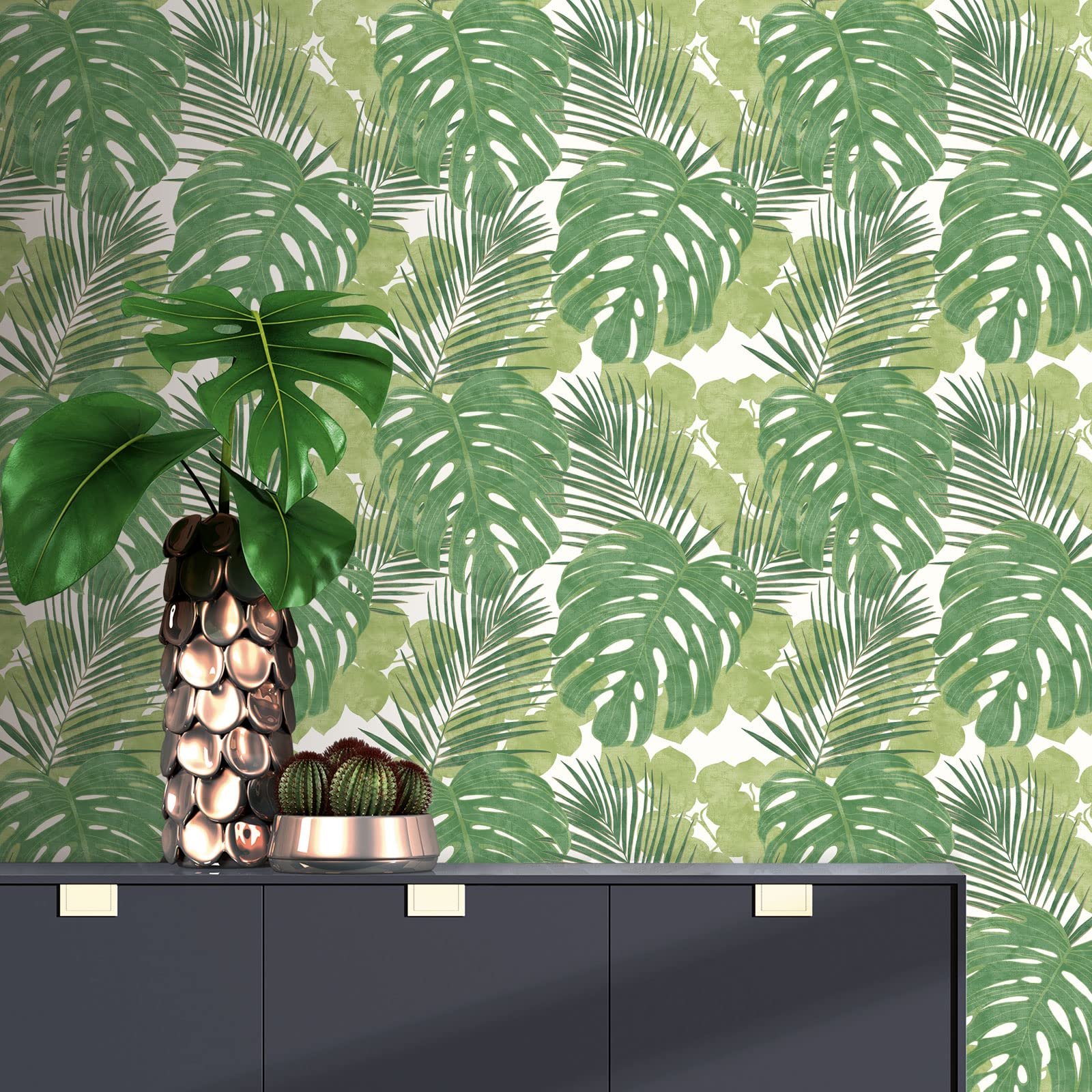 Rasch Wallpaper 214628 Jungle Leaf