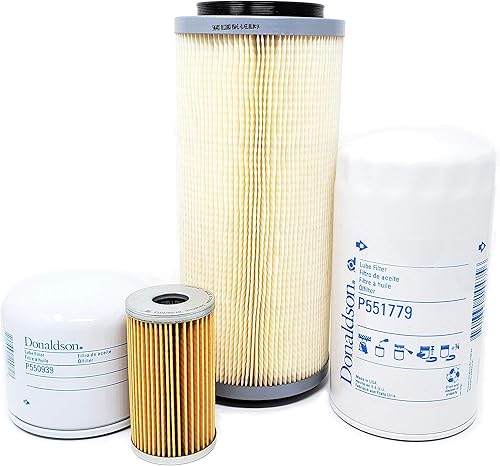 CFKIT Kit de filtros compatible con Kubota L35 con D1703 Eng. (filtro de aire único) (sin filtro de aire de cabina)
