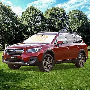 Sun Shade for Subaru Outback 2015-2024 2025 Windshield Sunshade for Outback SUV Accessories Windshield Cover Foldable Front Window Sun Visor Protector Blocks UVR & Heat Damage Keep Car Cooler