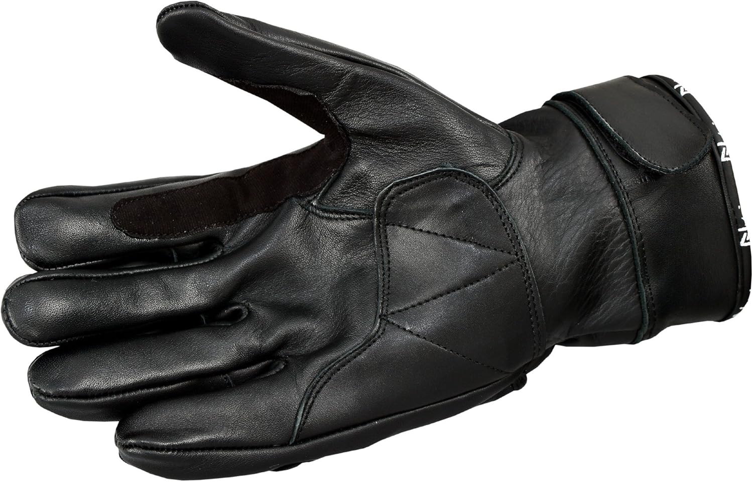 NORMAN Black Summer Leather Motorcycle Gloves Carbon Knuckles Pads NORMAN Black Summer Leather Motorcycle Gloves Carbon Knuckles Pads