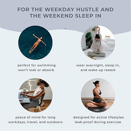 Miniatura 7 de VOXAPOD - Taza menstrual de tamaño grande con funda, taza activa #1, uso durante 12 horas, más cómoda, fácil de quitar, a prueba de fugas,