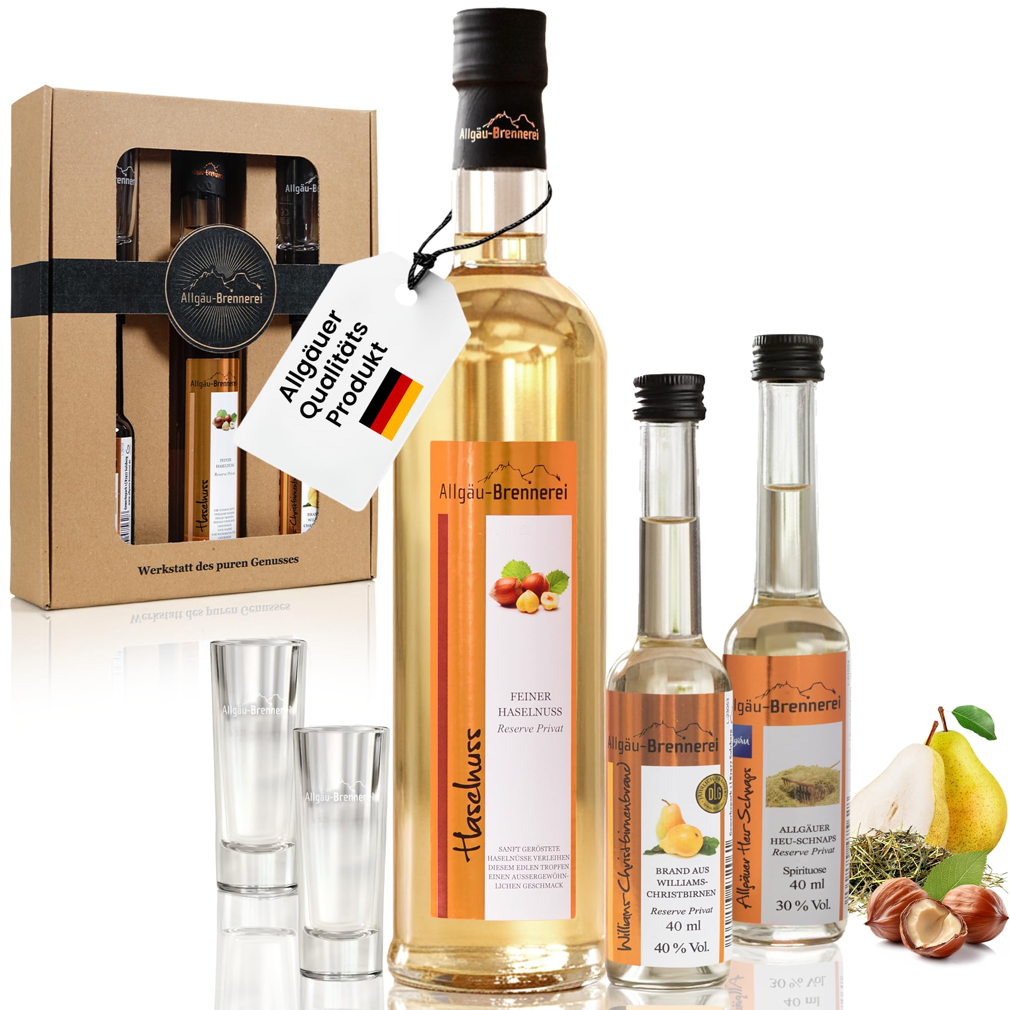 Allgäu-Brennerei Geschenk-Set natur "Lieblingstropfen"