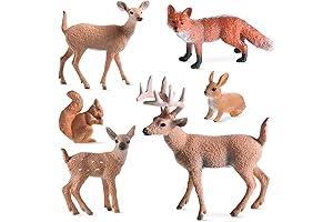 Skylety Christmas Village Deer Figurines