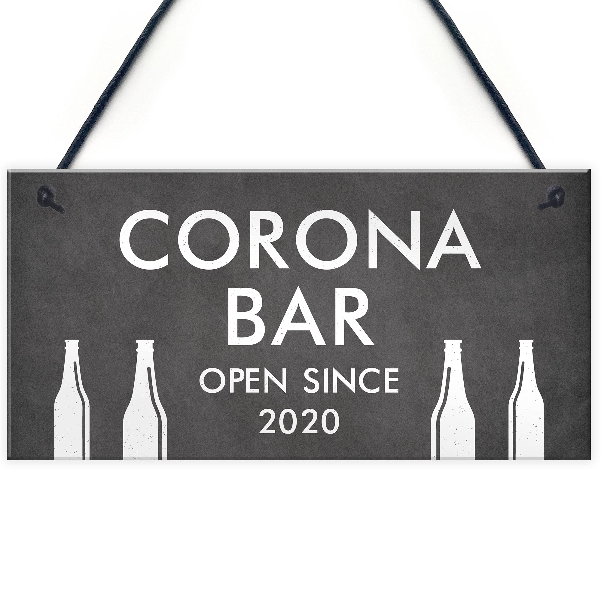 Shabby Chic CORONA BAR Personalised hanging Home Bar Man Cave Pub Sign