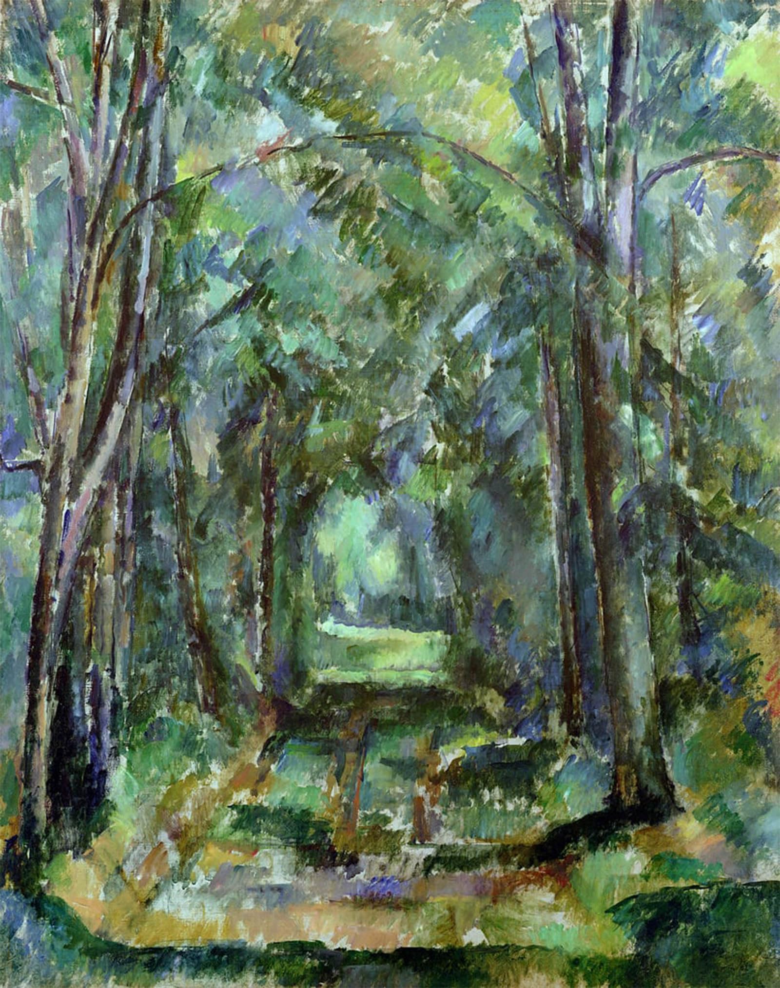 Toile Avenue de Chantilly Cézanne pour mur vide et terne