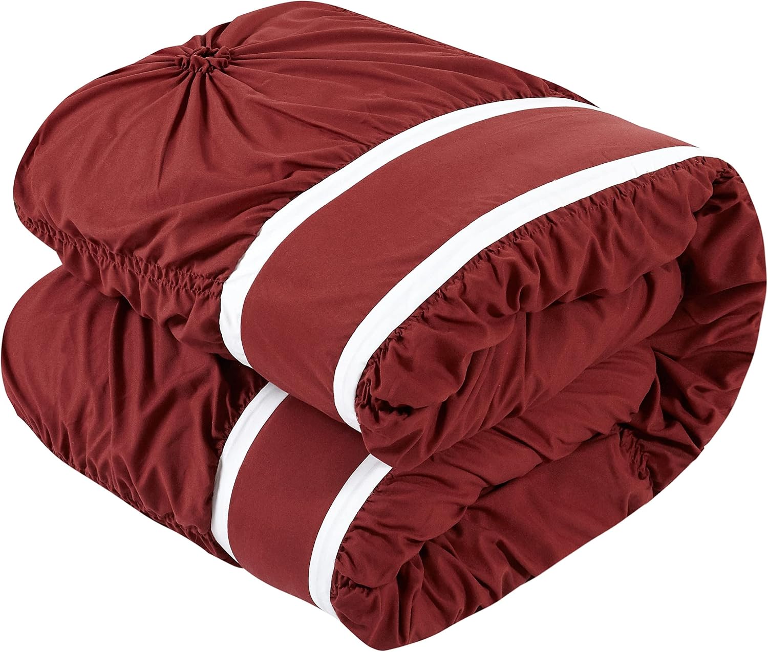 Chic Home CS2758-AN Ashville 16 Piece Bed in A Bag Comforter Set, King, Red