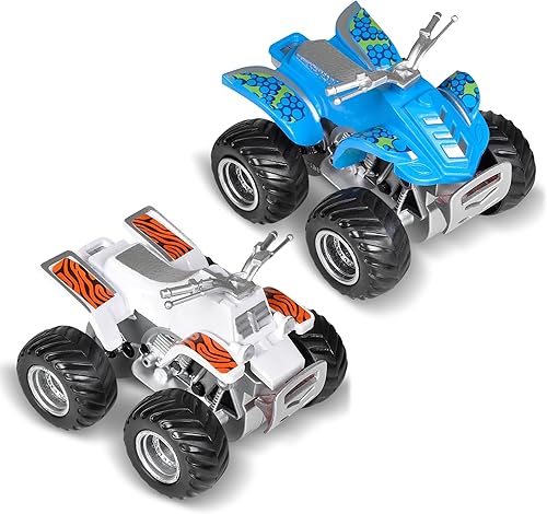 Forest & Twelfth Vehículos exploradores terrestres y marítimos accionados por fricción para niños, vehículos de juguete para niños pequeños,