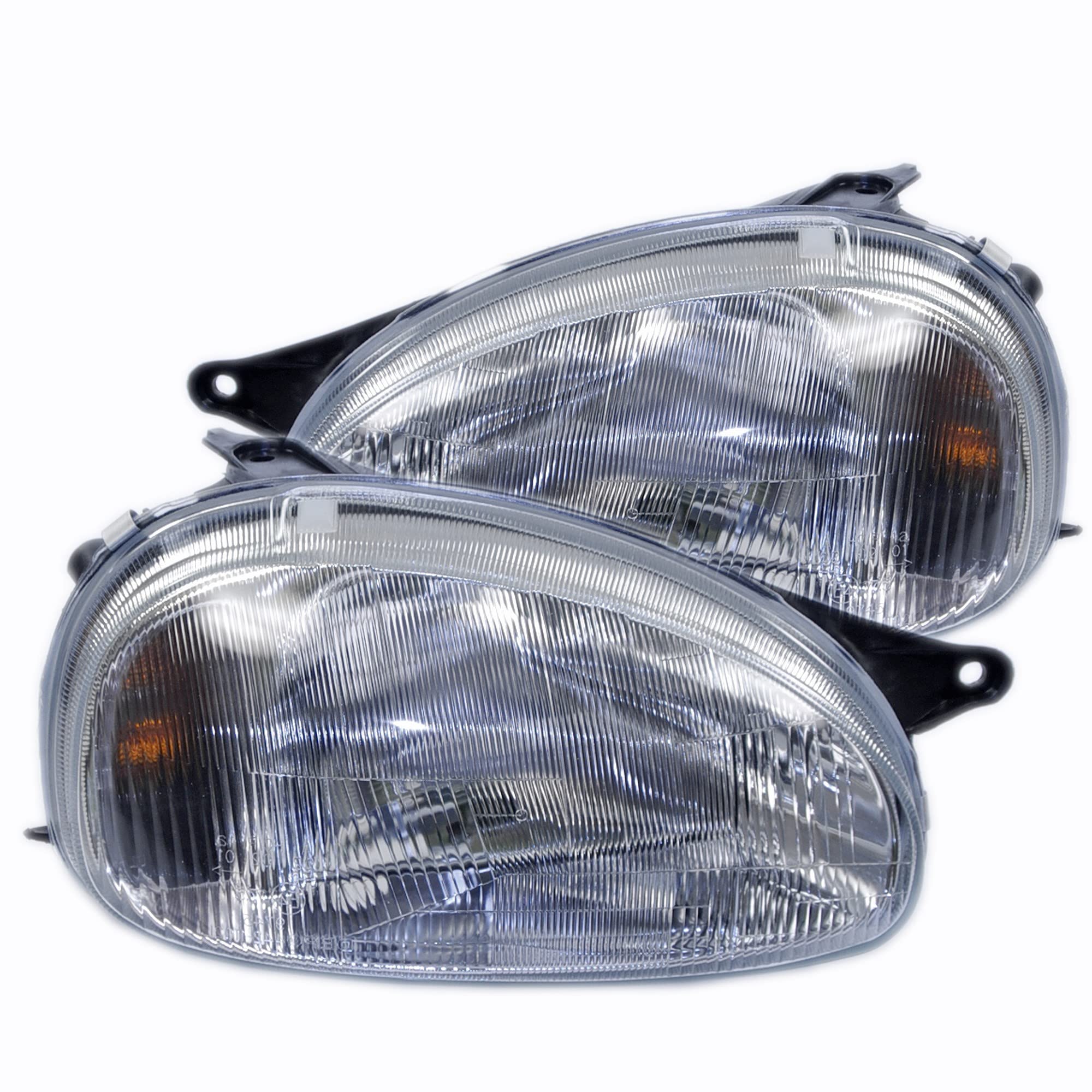 Atec BESTPRICE 2x fari principali anteriori sinistro + destro H4 senza servomotore, compatibili con OPEL COMBO furgone/grande berlina (71_), CORSA B (S93)