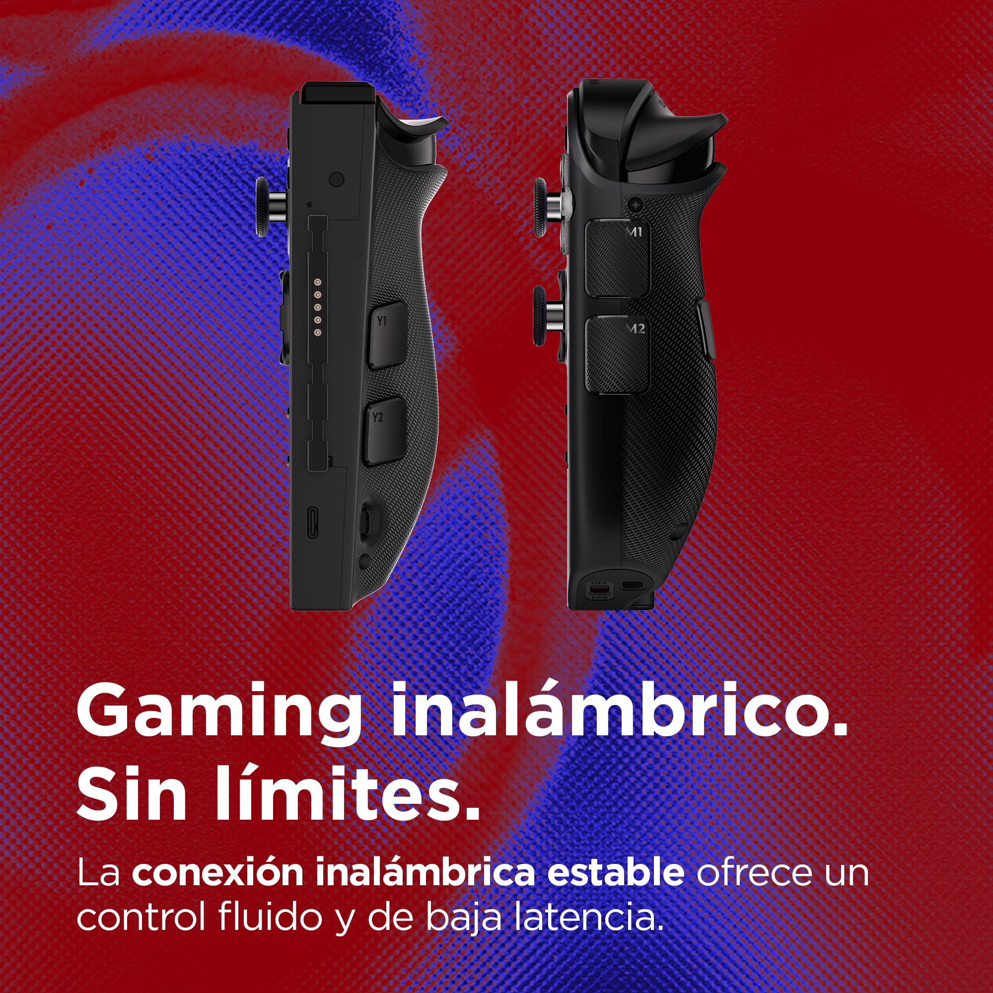 Lenovo Mando Izquierdo Legion Go 2 (Conexión Inalámbrica, USB-C, Conector Pogo, Alcance 10 mts, Ligero, Joysticks y Disparadores de Efecto Hall, Compatible con Legion Go 1) - Negro