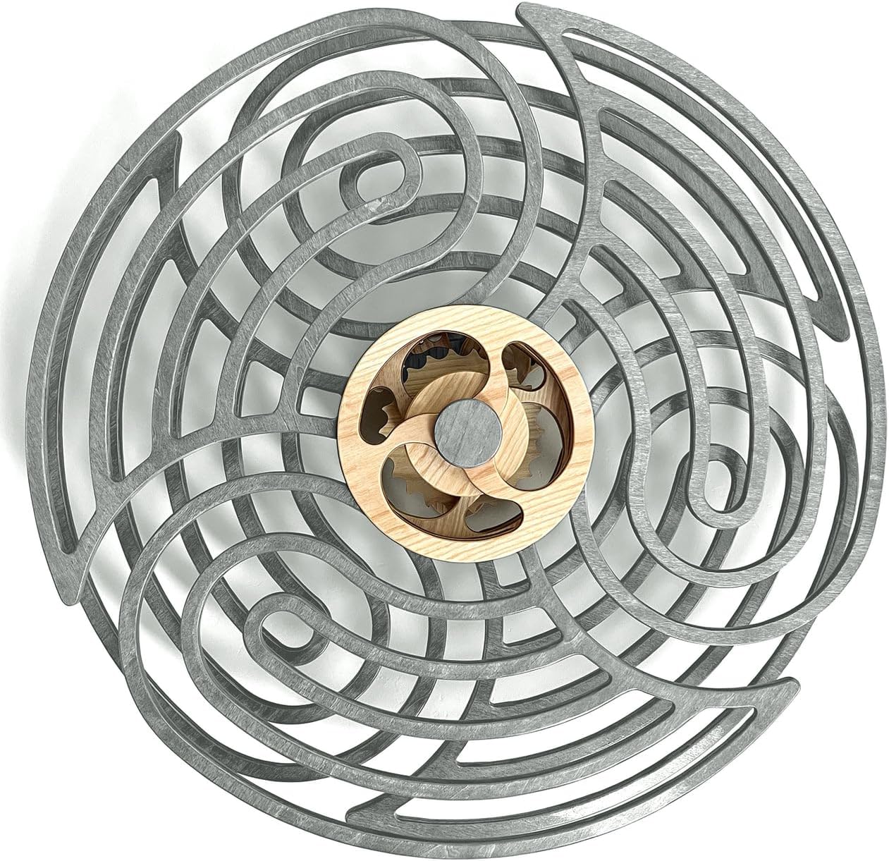 Mindsight Moving Kinetic Wall Art - Wind up to power peaceful motion (no battery) - Calming Wall Décor for Living Room, Office, Bedroom, Kitchen - Hand Crafted Wood - Wander, Walnut Brown Mindsight Moving Kinetic Wall Art - Wind up to power peaceful motion (no battery) - Calming Wall Décor for Living Room, Office, Bedroom, Kitchen - Hand Crafted Wood - Wander, Walnut Brown