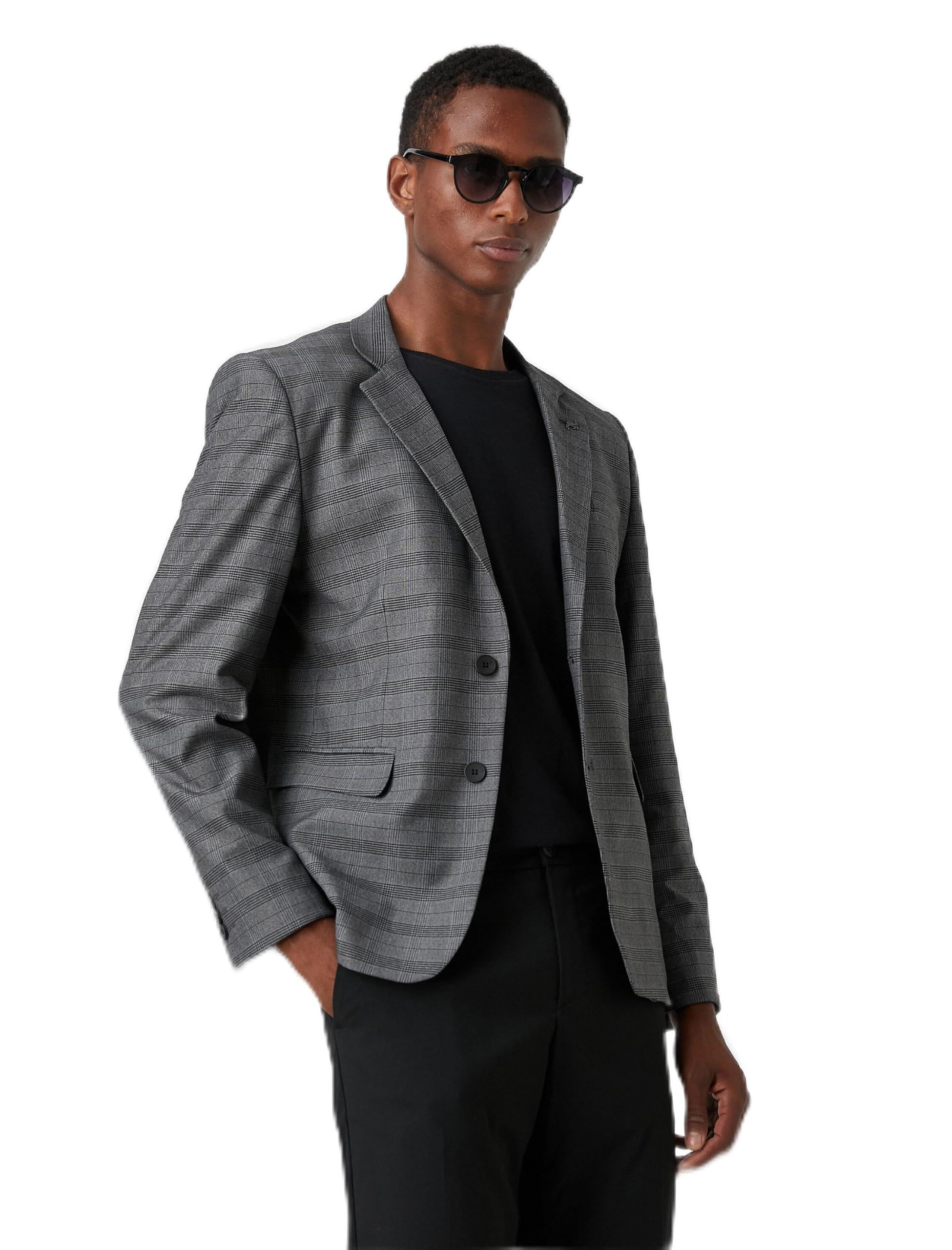 Koton Checked Blazer Jacket Hombre