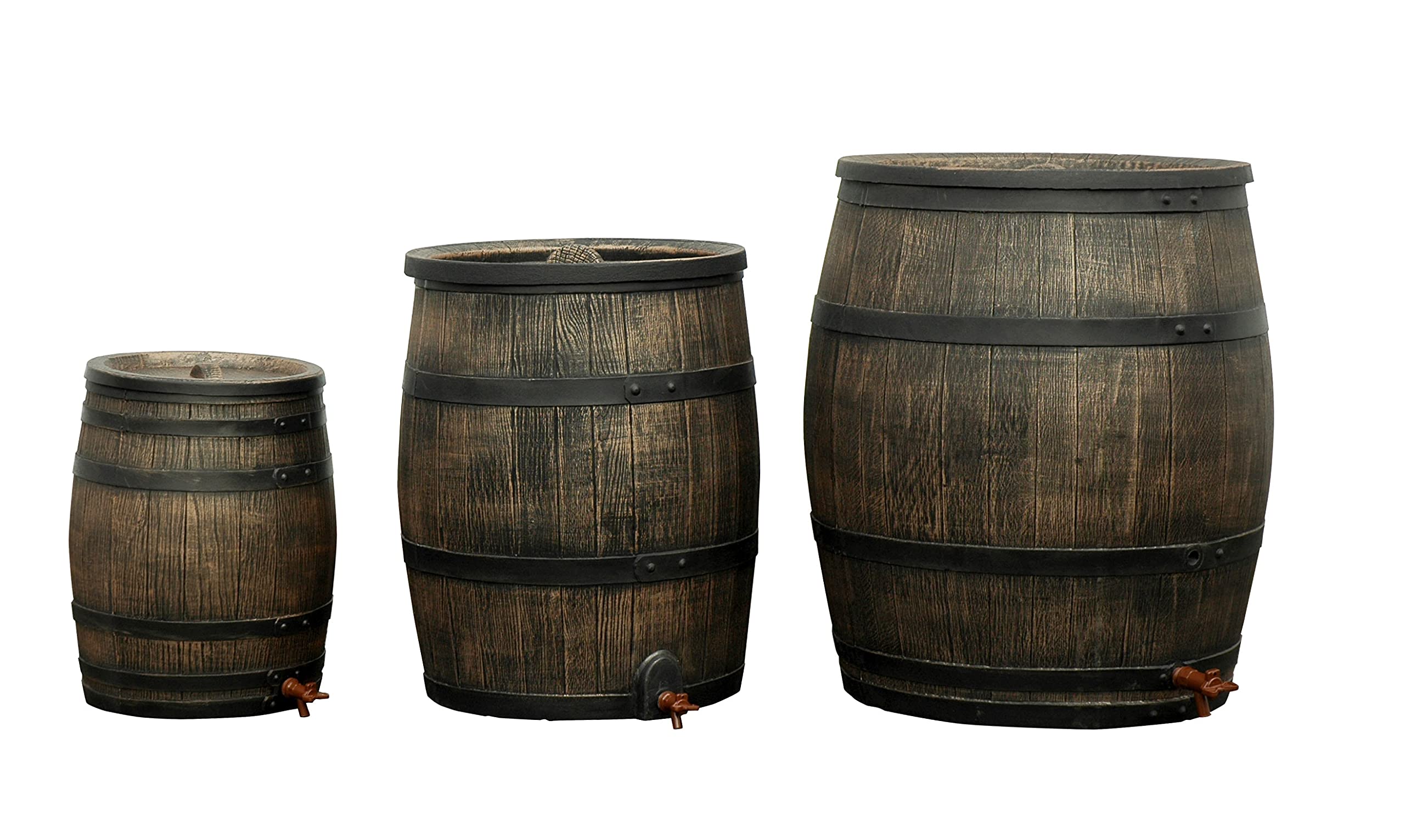 YERD Regenfass Set Tonne Sockel/Untergestell 50 Liter